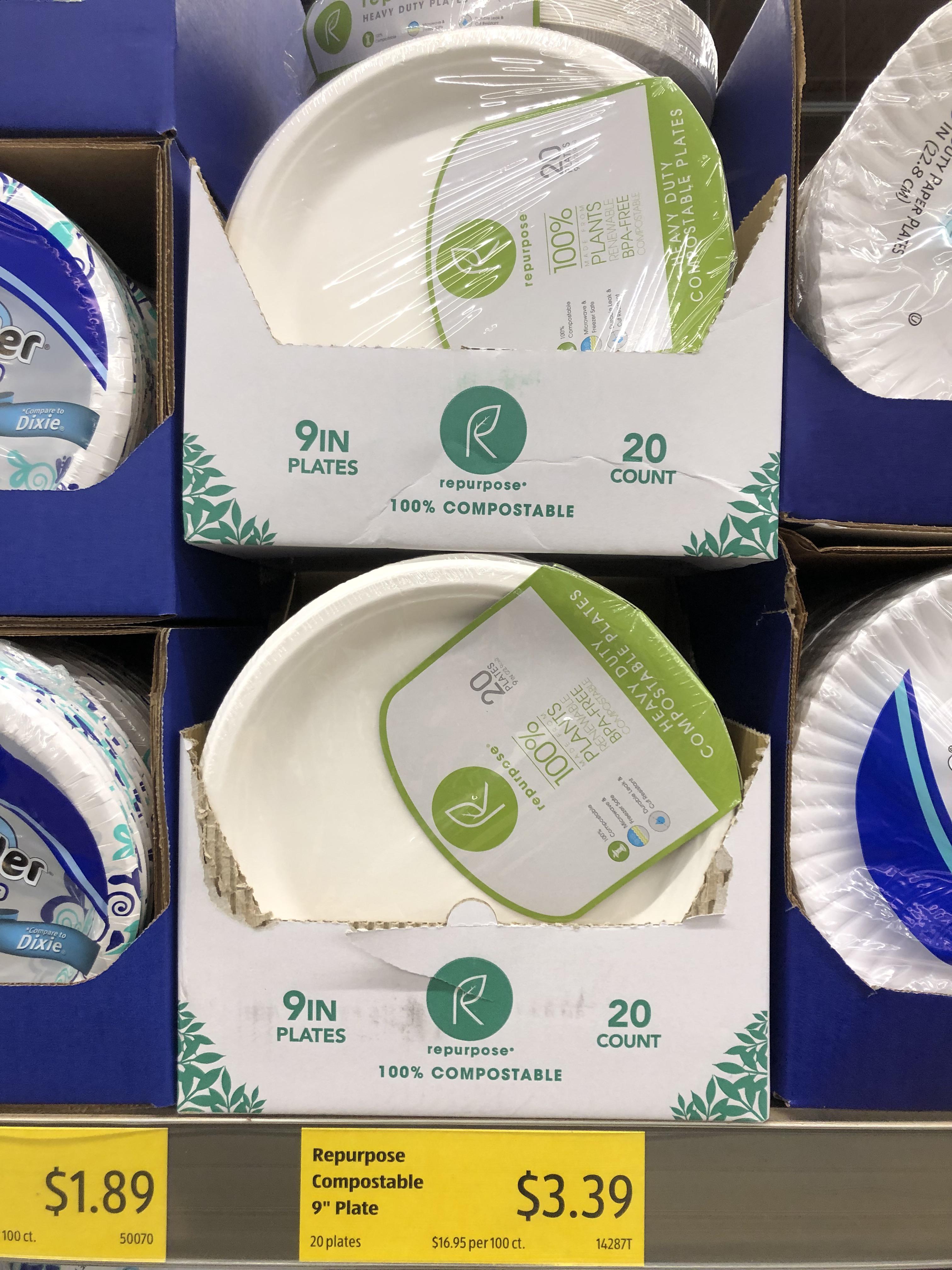 This is a game changer compostable plates! r/aldi