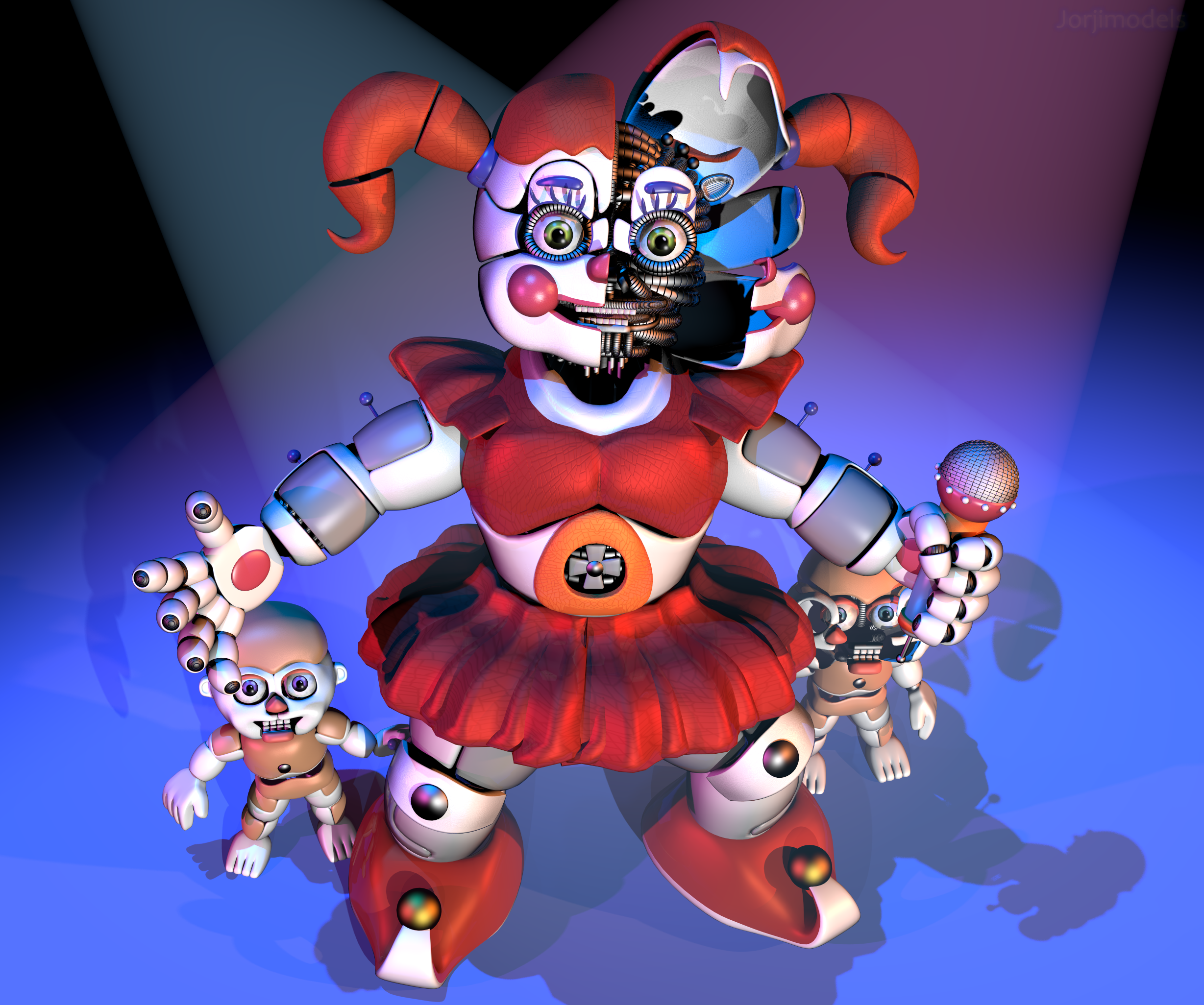 Circus Baby Alternate Render fivenightsatfreddys