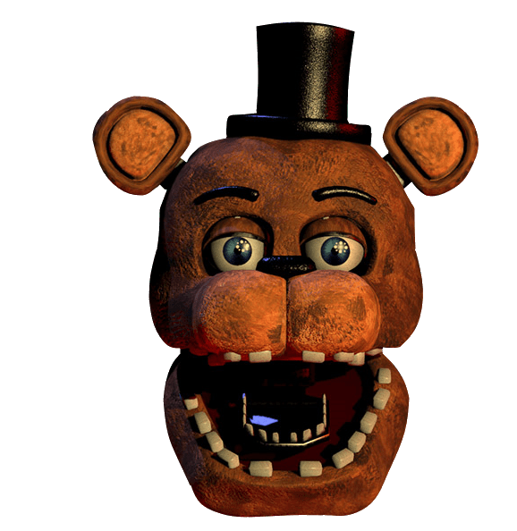 Withered Freddy headshot from the Portuguese website for the Silver