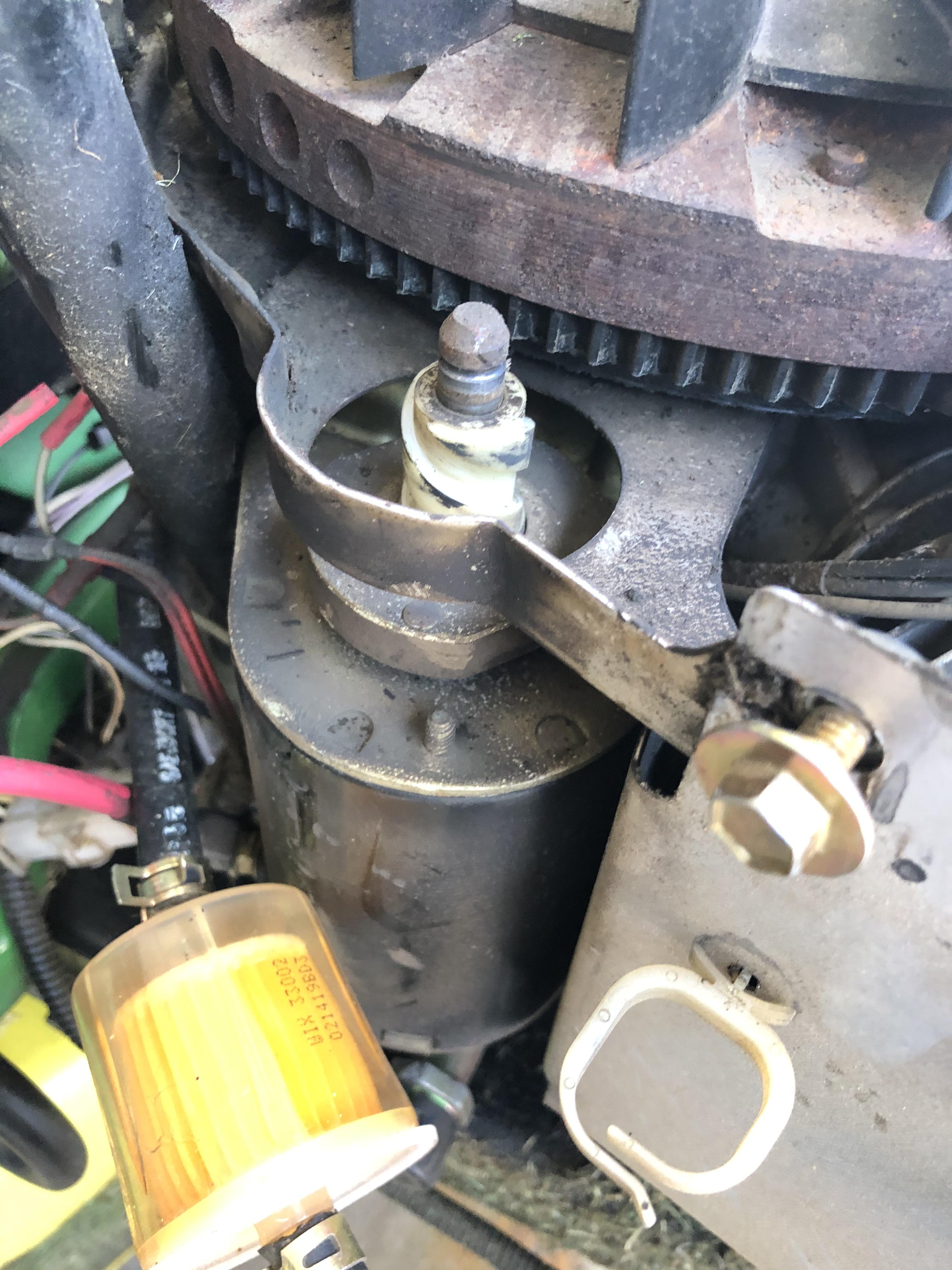 My dad has a JohnDeere riding mower that stopped working. Our neighbor