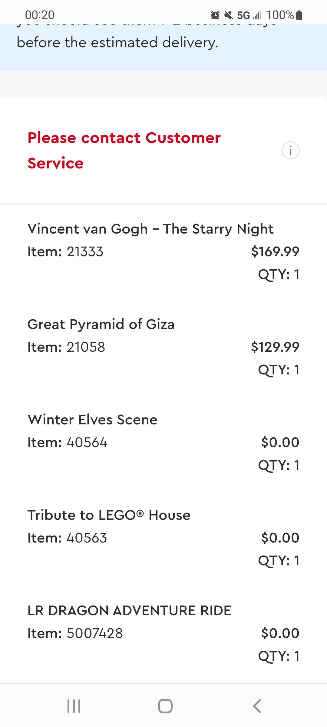 why does my order say contact support? is this happening to anyone else