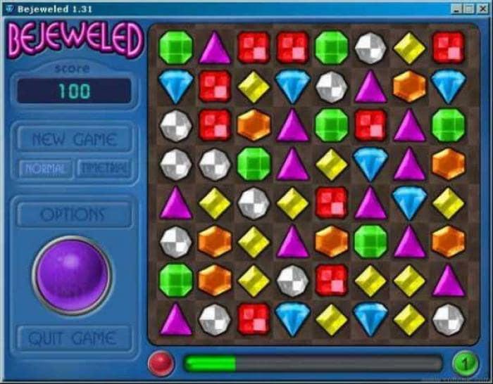 Bejeweled computer game r/nostalgia