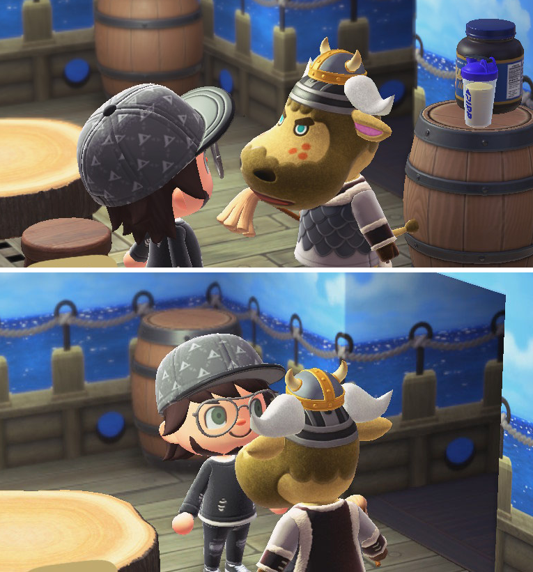 I gave Vic a viking helmet... r/AnimalCrossing