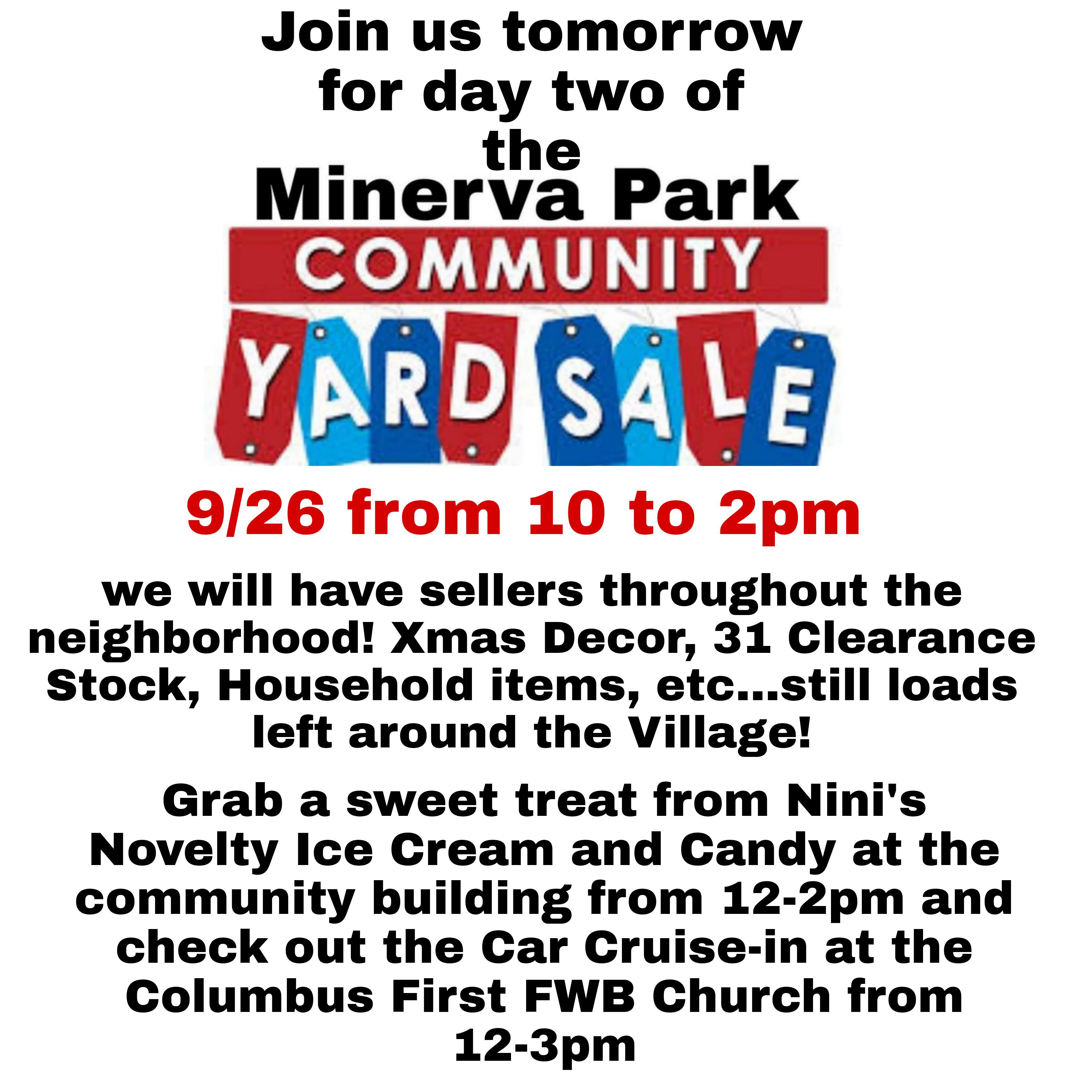 Minerva Park Community Yard Sales r/westerville
