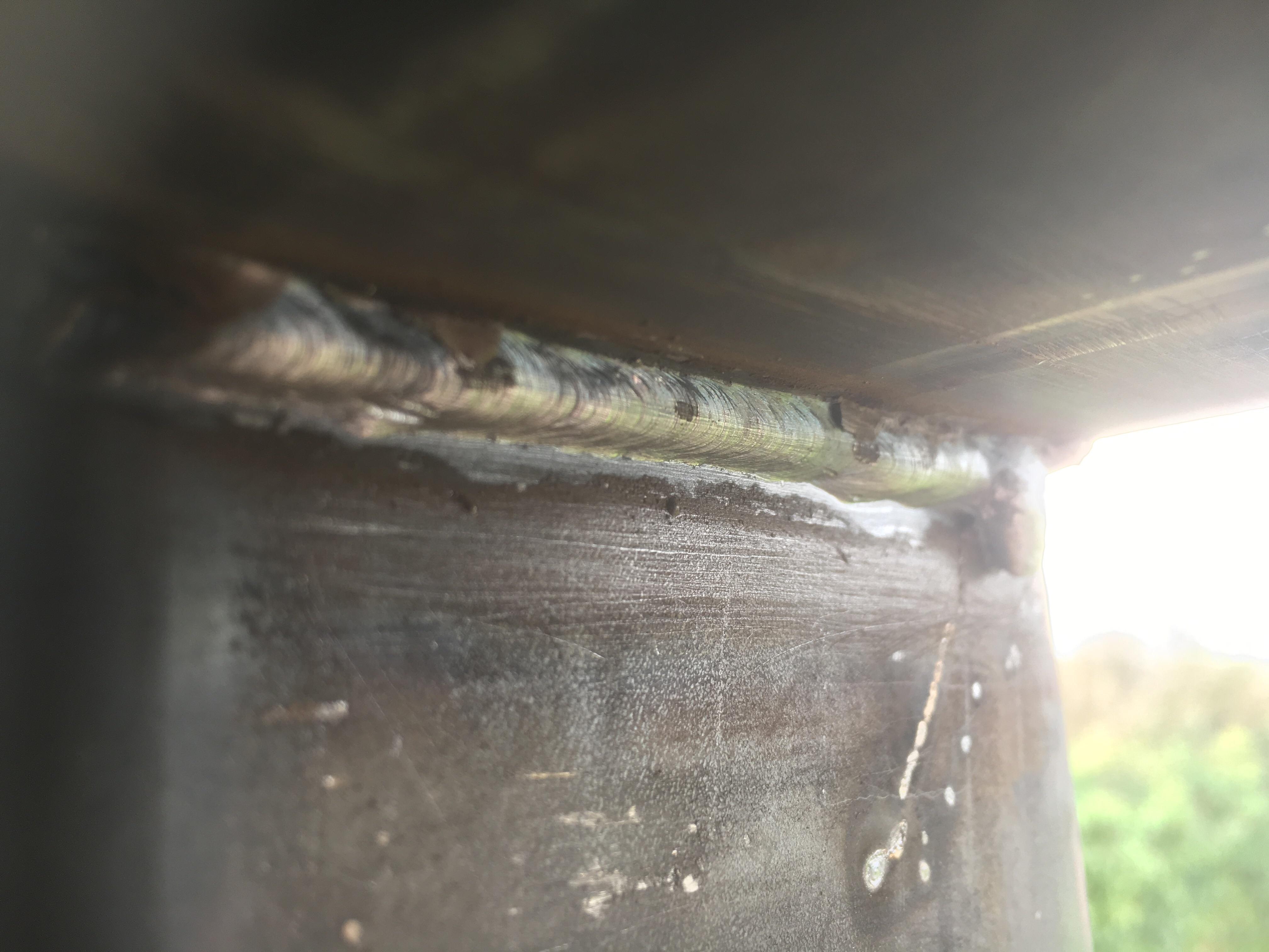 Less than two hours teaching myself, pesky E8018G’s to weld with, and