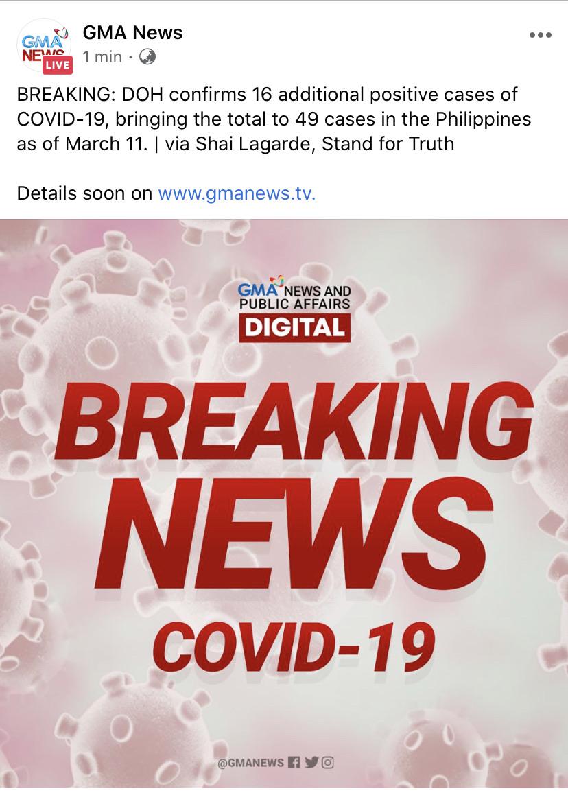 BREAKING DOH confirms 16 additional positive cases of COVID19, bringing the total to 49 cases