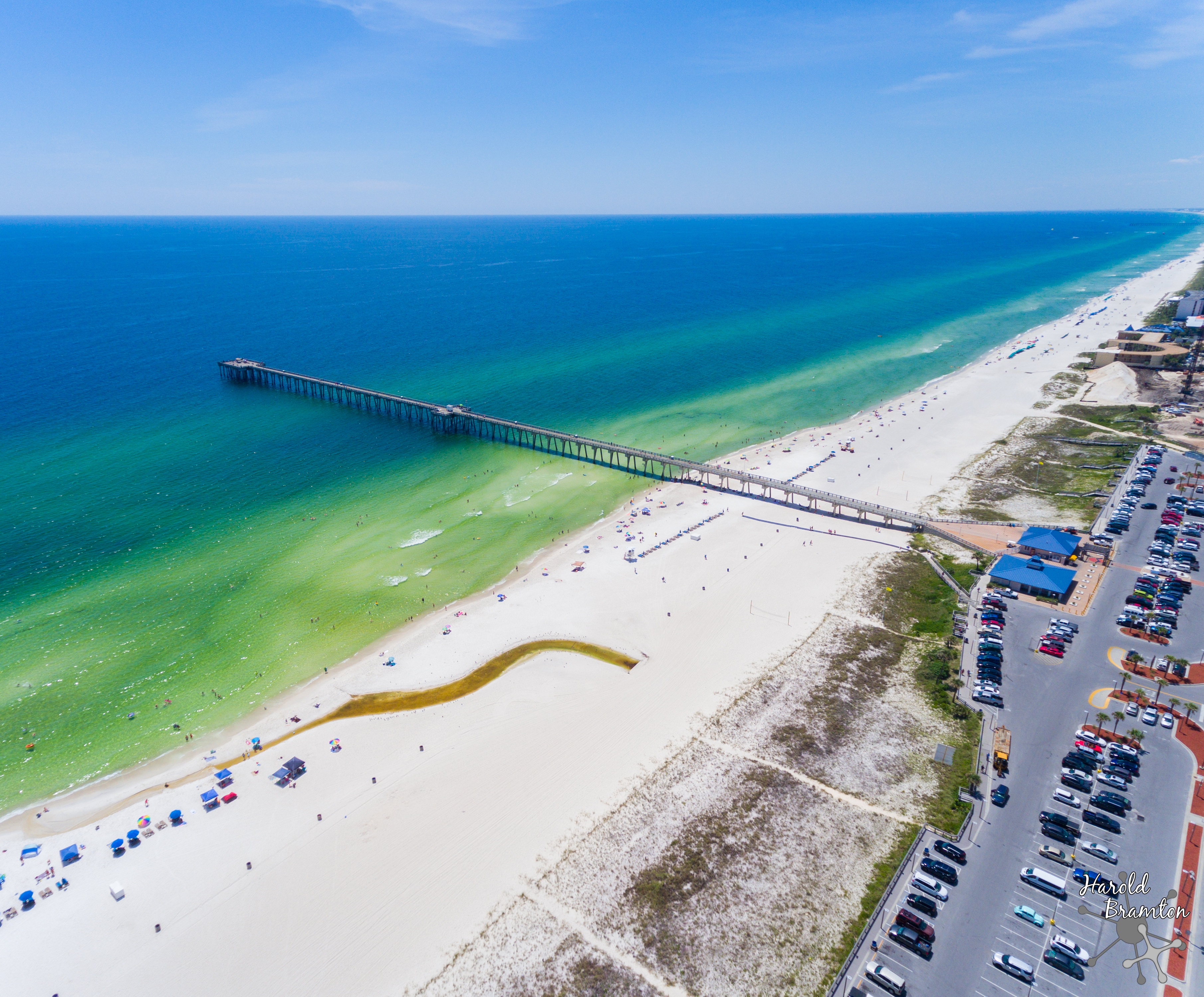Bay County Pier, Panama City Beach, Florida r/aerialphotography