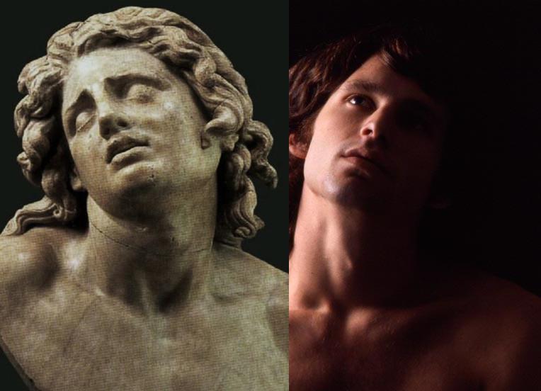 Photo of the bust of Alexander the Great and photo of Jim by Guy er