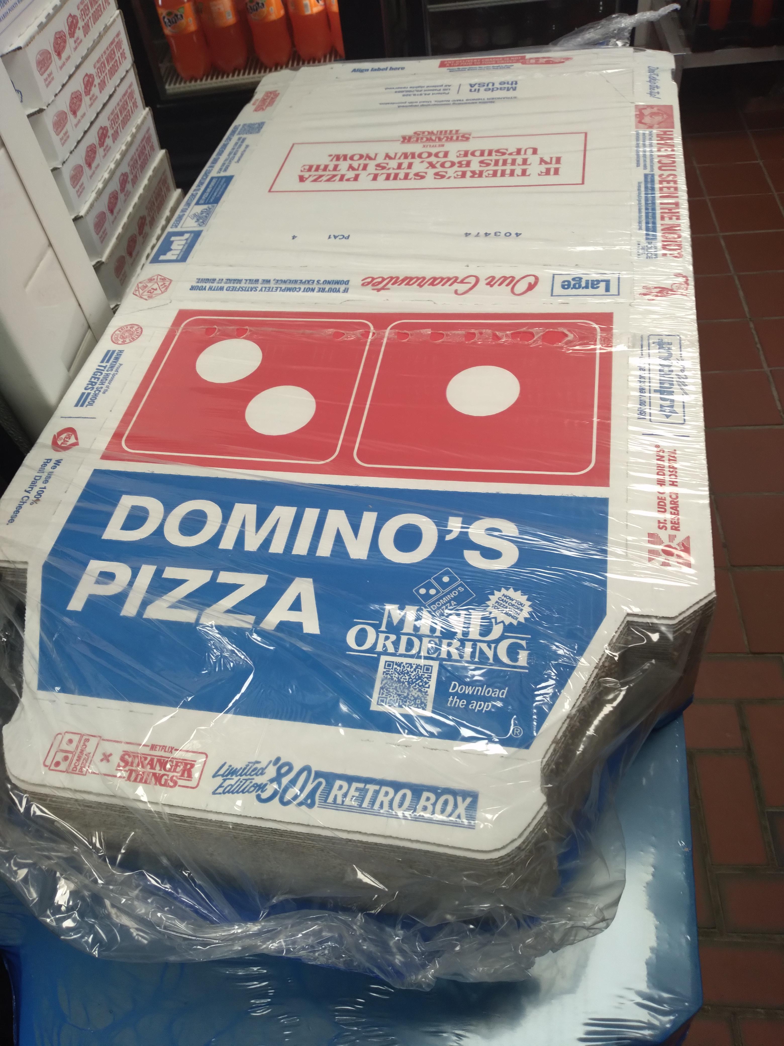 Finally got our collab boxes in! r/Dominos