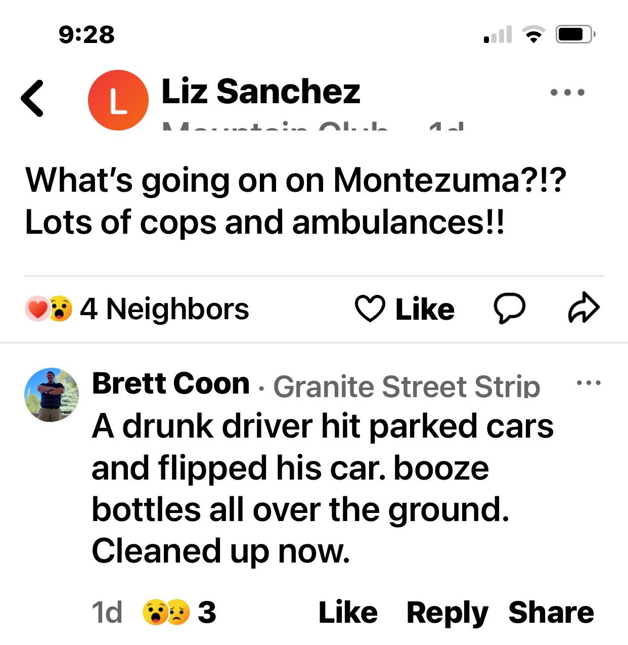 Car accident on Montezuma? r/Prescott