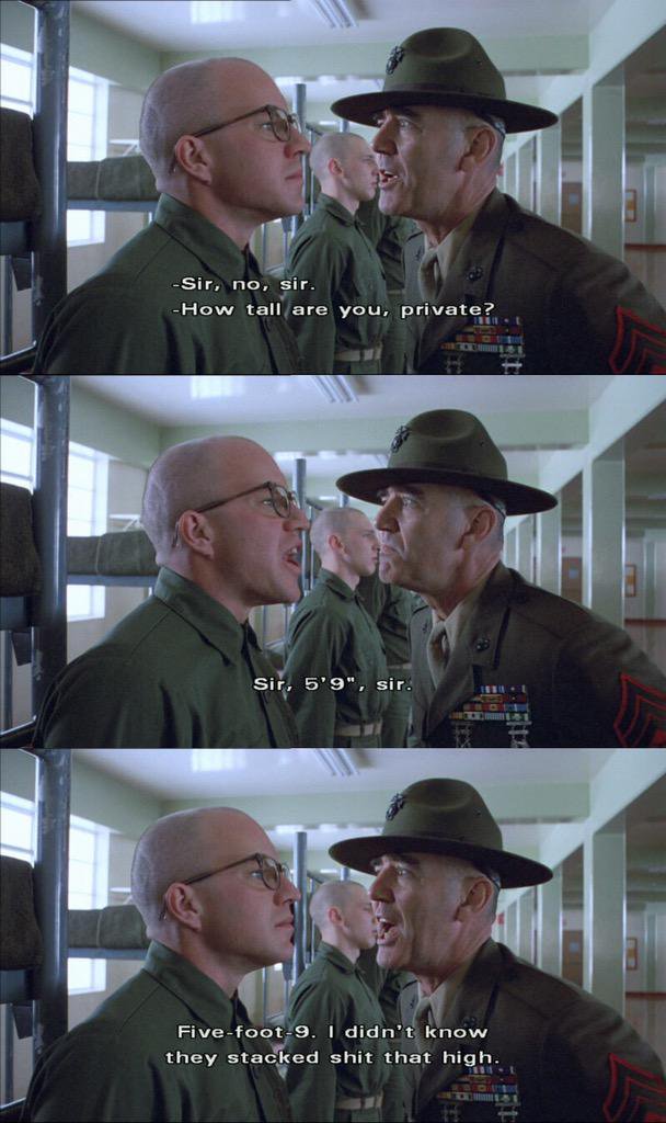 Full Metal Jacket has some of the best insults r/rareinsults