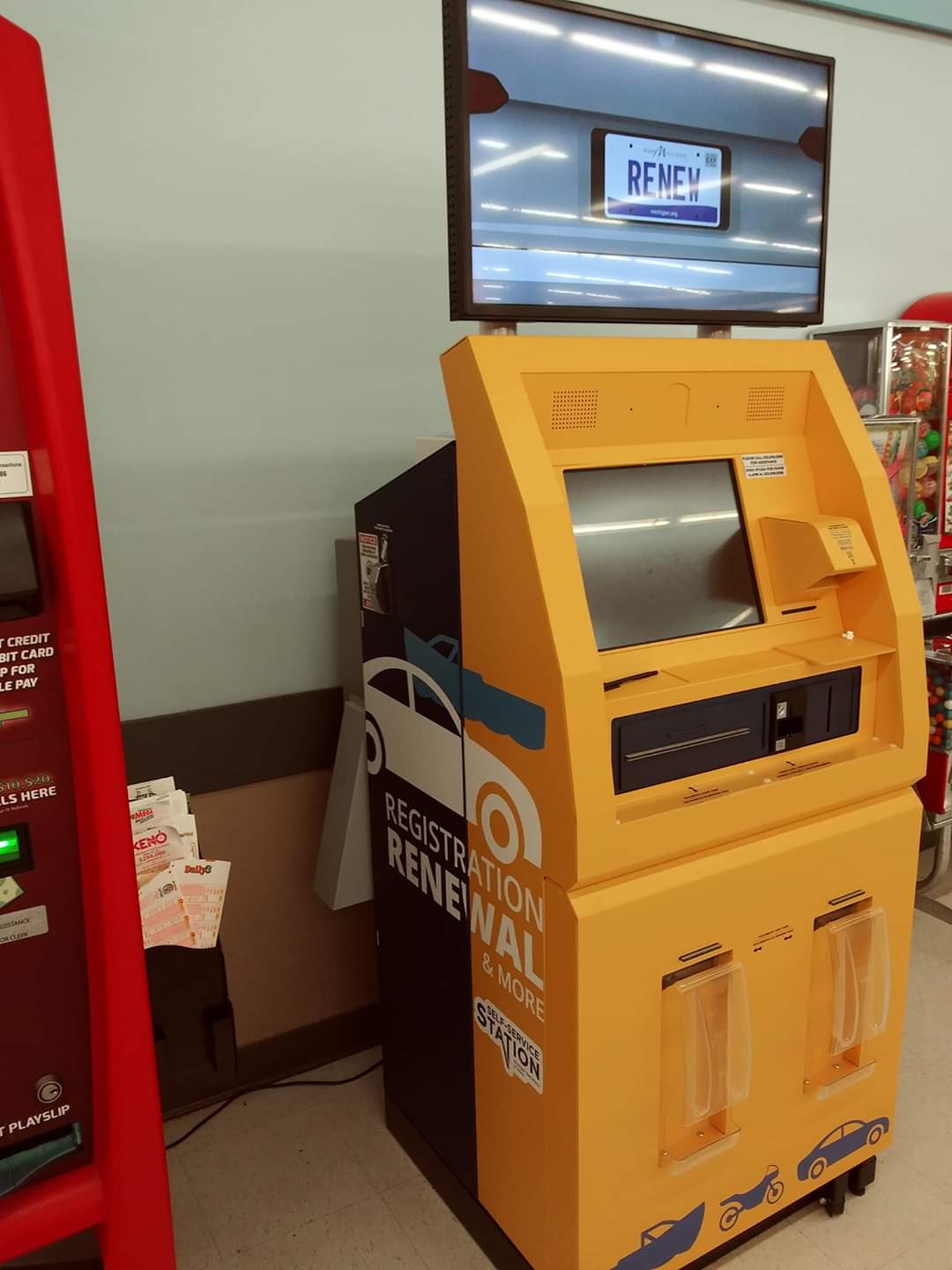 Secretary of State renewal stations are now at the Meijers on Westnedge