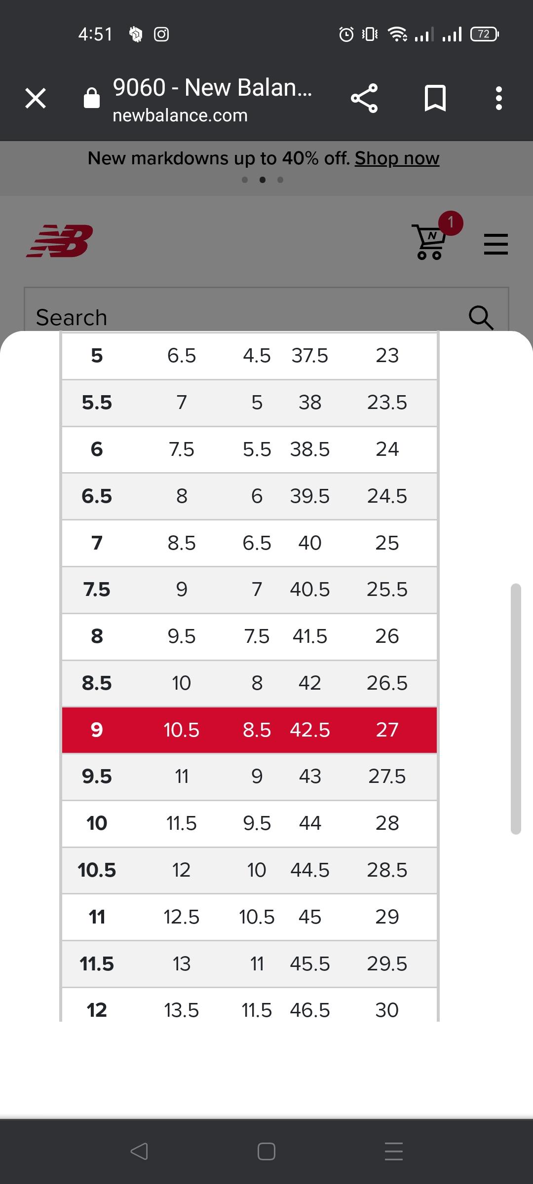 9060 sizing doubts : r/Newbalance