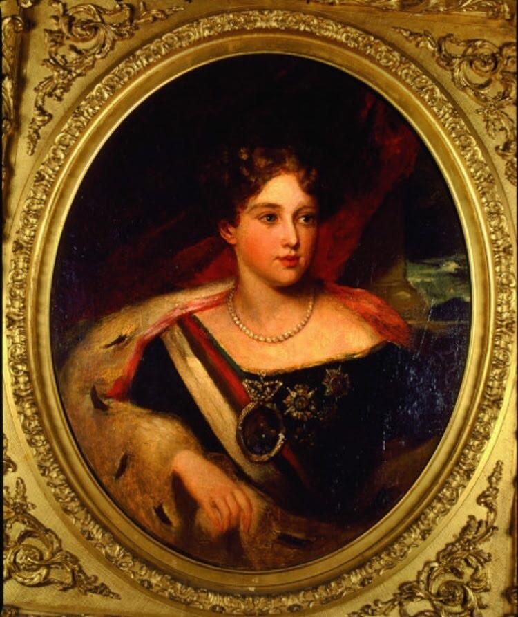 Retrato de Dona Maria II, Rainha de Portugal. Acervo do Palácio Nacional de Sintra r/portugal