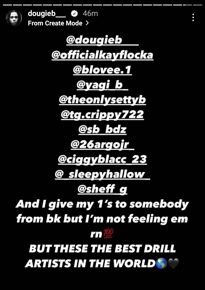 Dougie B Names The Worlds Best Drill Artists r/NYStateOfMind