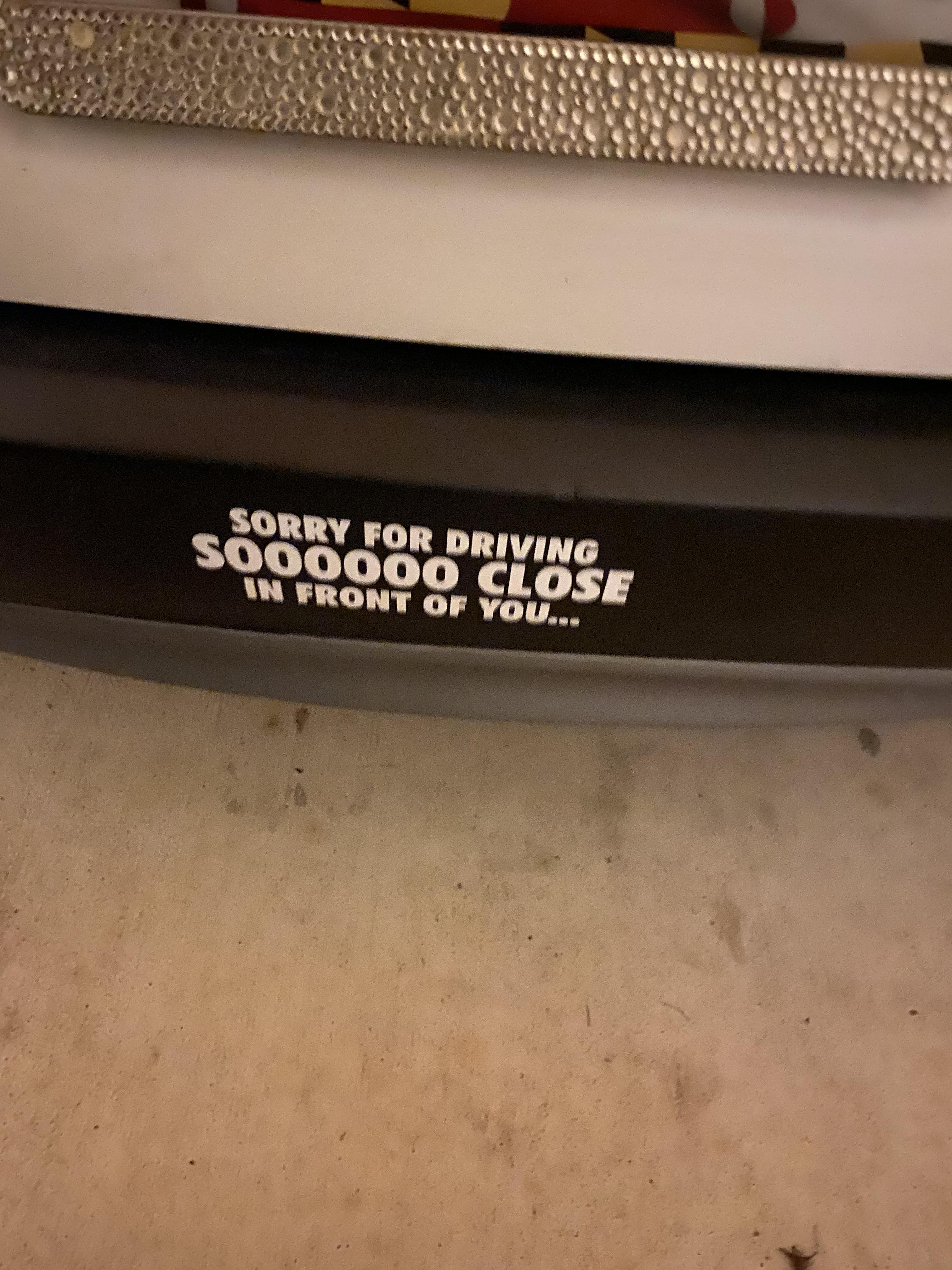 I saw a bumper sticker like this on reddit last week and ordered it. I