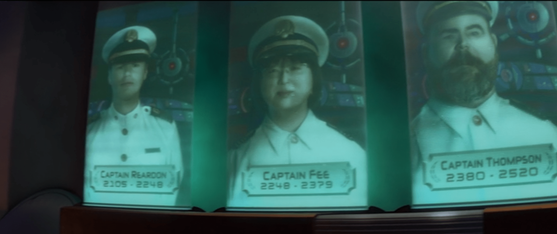 In WALLE (2008), some of the captains of the Axiom served for more