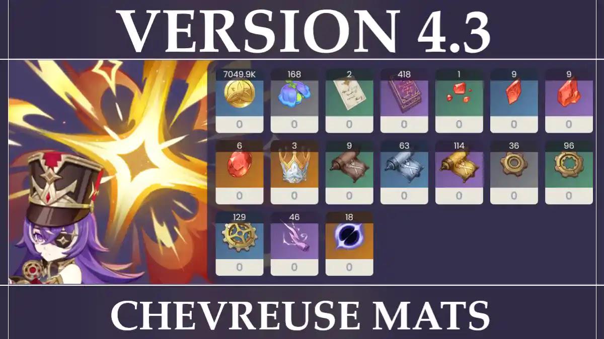 Chevreuse Ascension materials (by cause I haven't seen