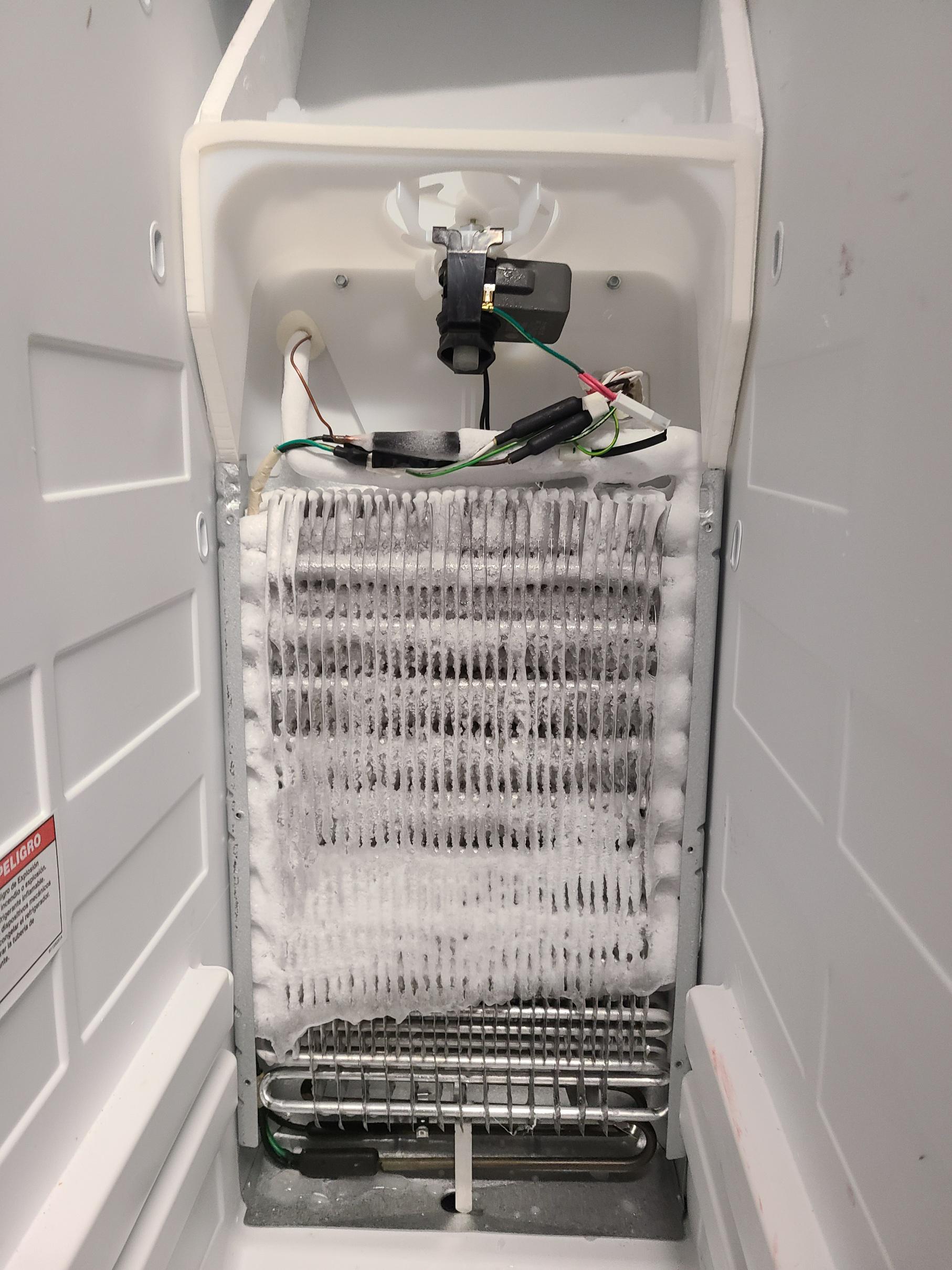 Ice buildup on Whirlpool refrigerator evaporator coils r/Appliances