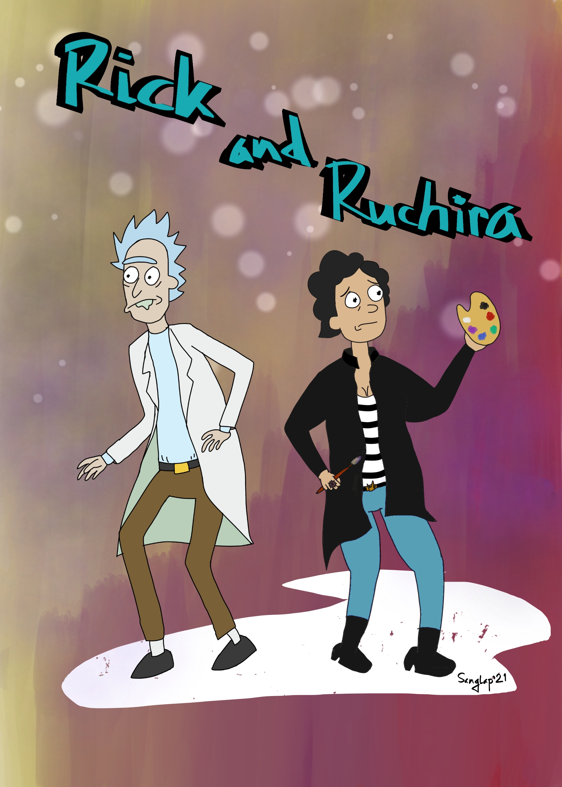 I drew my friend in Rick and Morty style. rickandmorty