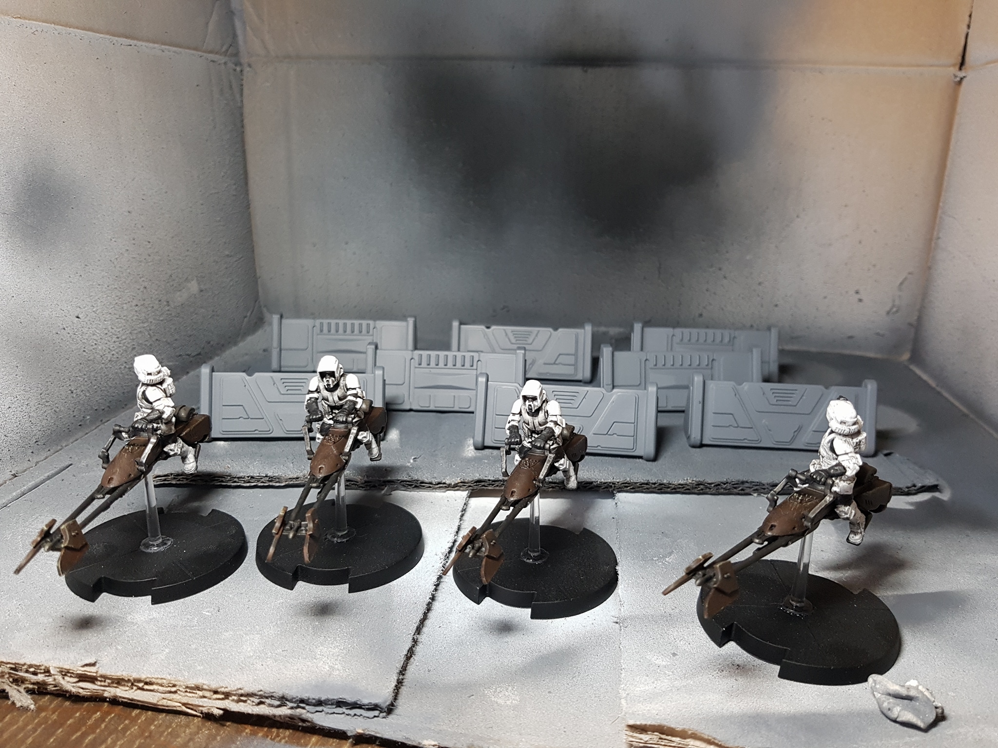 Speeder Bikes from Star WarsLegion. As a novice I'm quite happy with