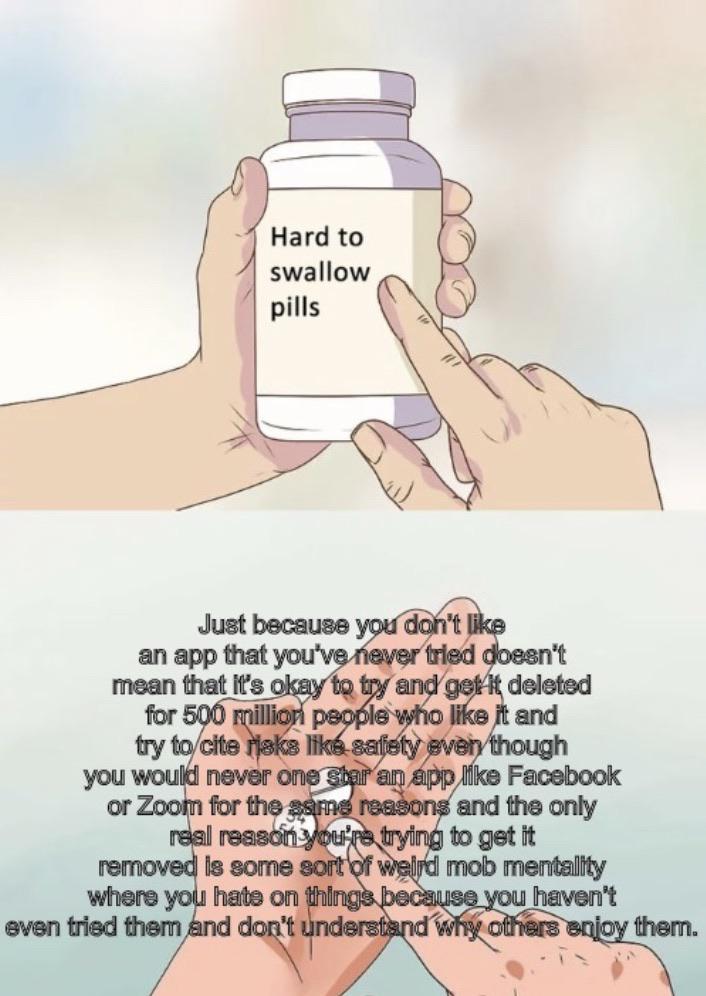“Tick Tawk Bad Reddit Good” memes
