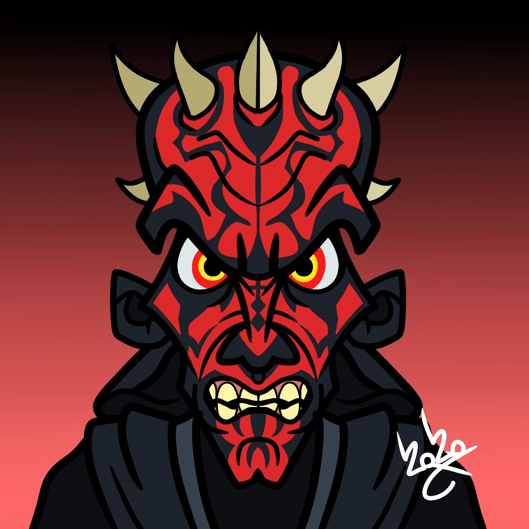 Quick Darth Maul Cartoon Drawing Starwars