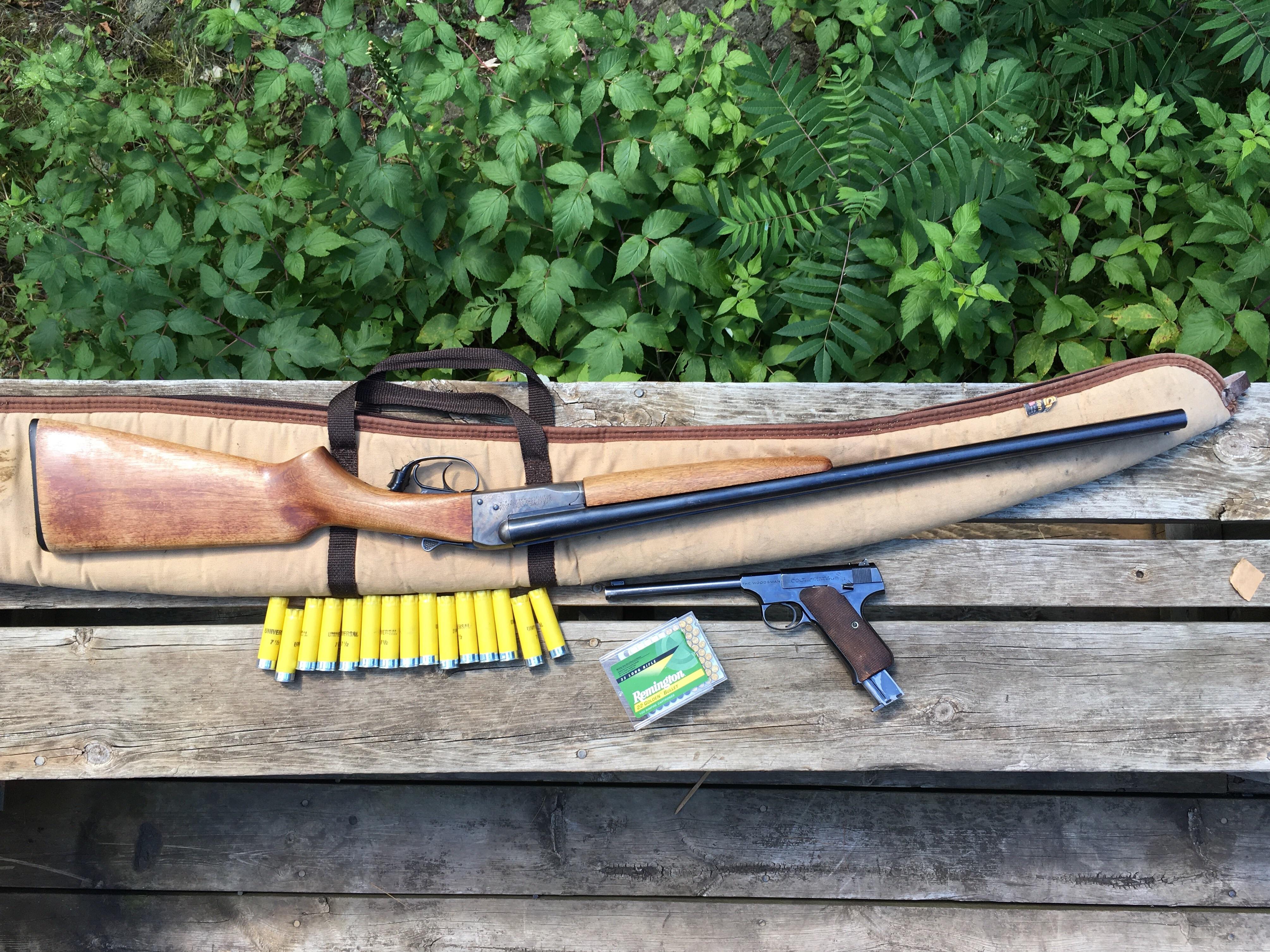 Stevens and the woodsmen, the best combo for up at the cabin r/guns