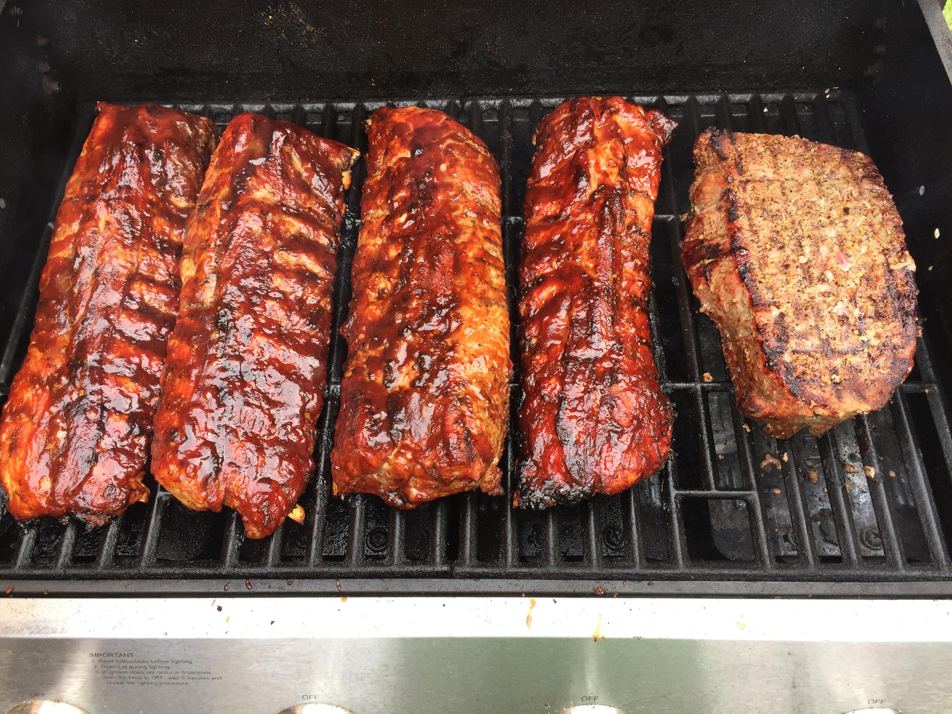 [Homemade] Bourbon Seared BBQ Pork Ribs and Whisky Marinated London