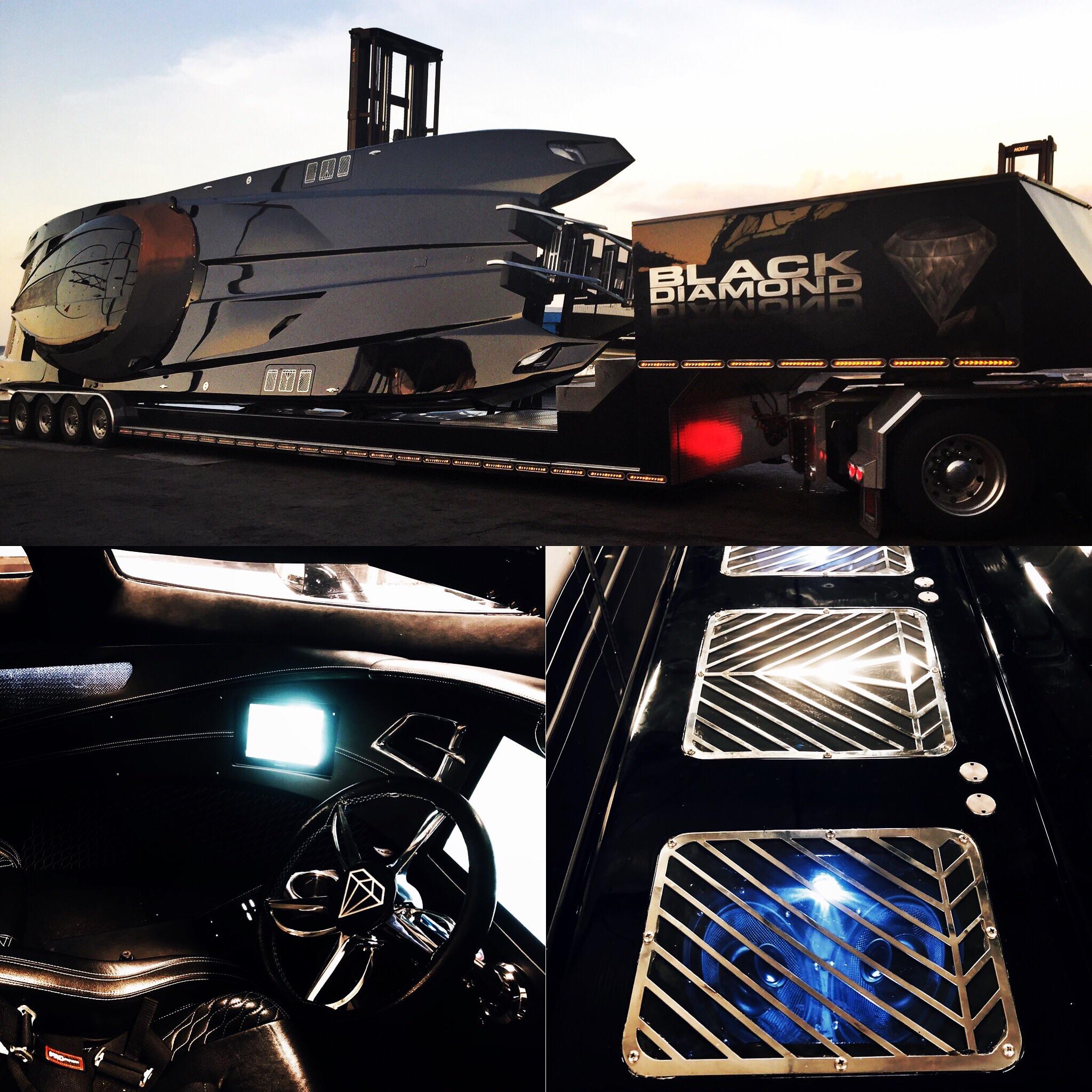 The iconic 52’ MTI properly named Black Diamond r/boatporn