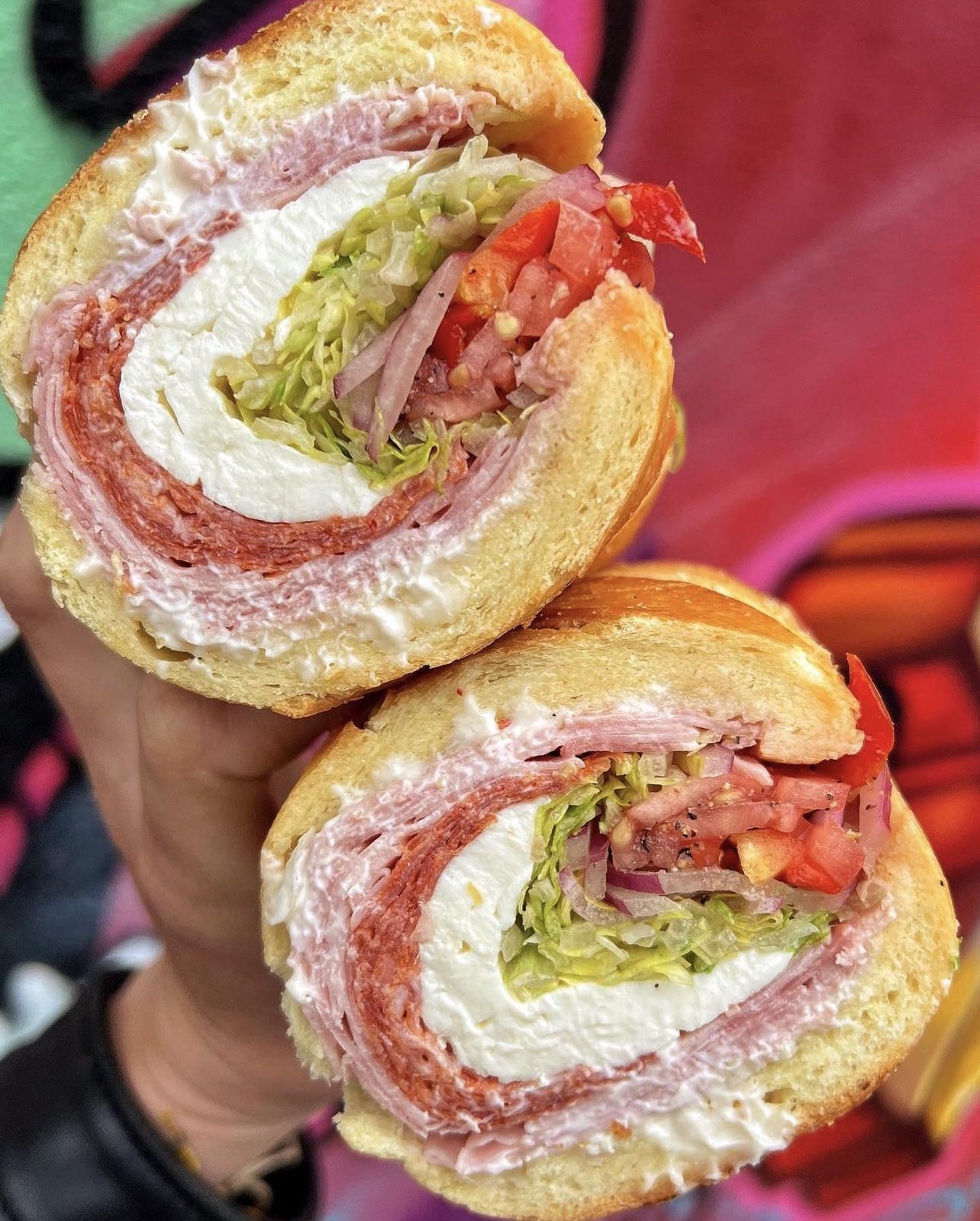 Spicy Soppressata, Prosciutto Cotto, Fresh Mozzarella, Lettuce, Tomato