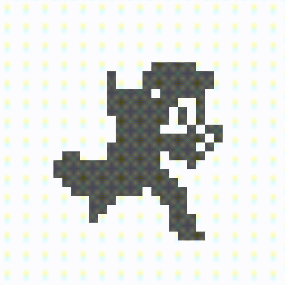 Google Chrome "No Connection" Dinosaur! (Made by me) r