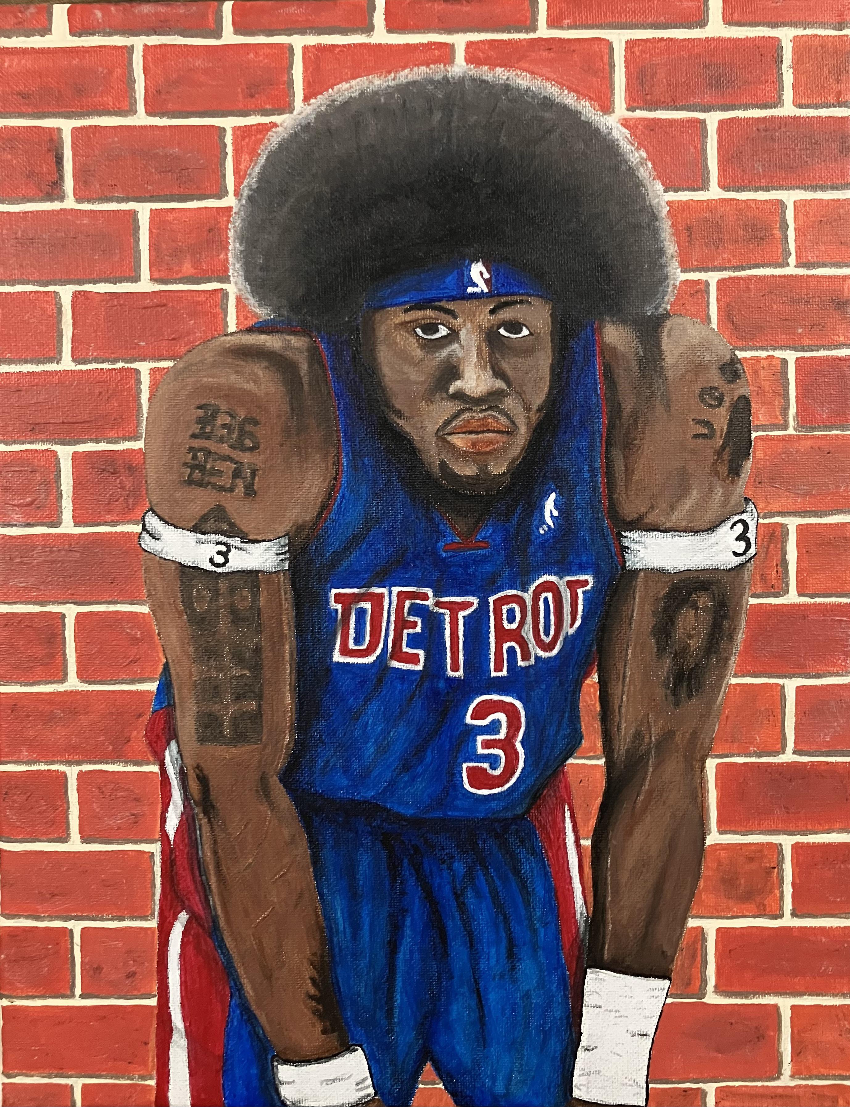 Big Ben painting r/DetroitPistons