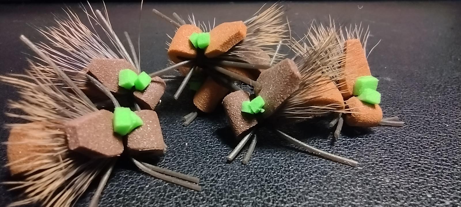 A handful of hoppers for dry droppers r/flytying