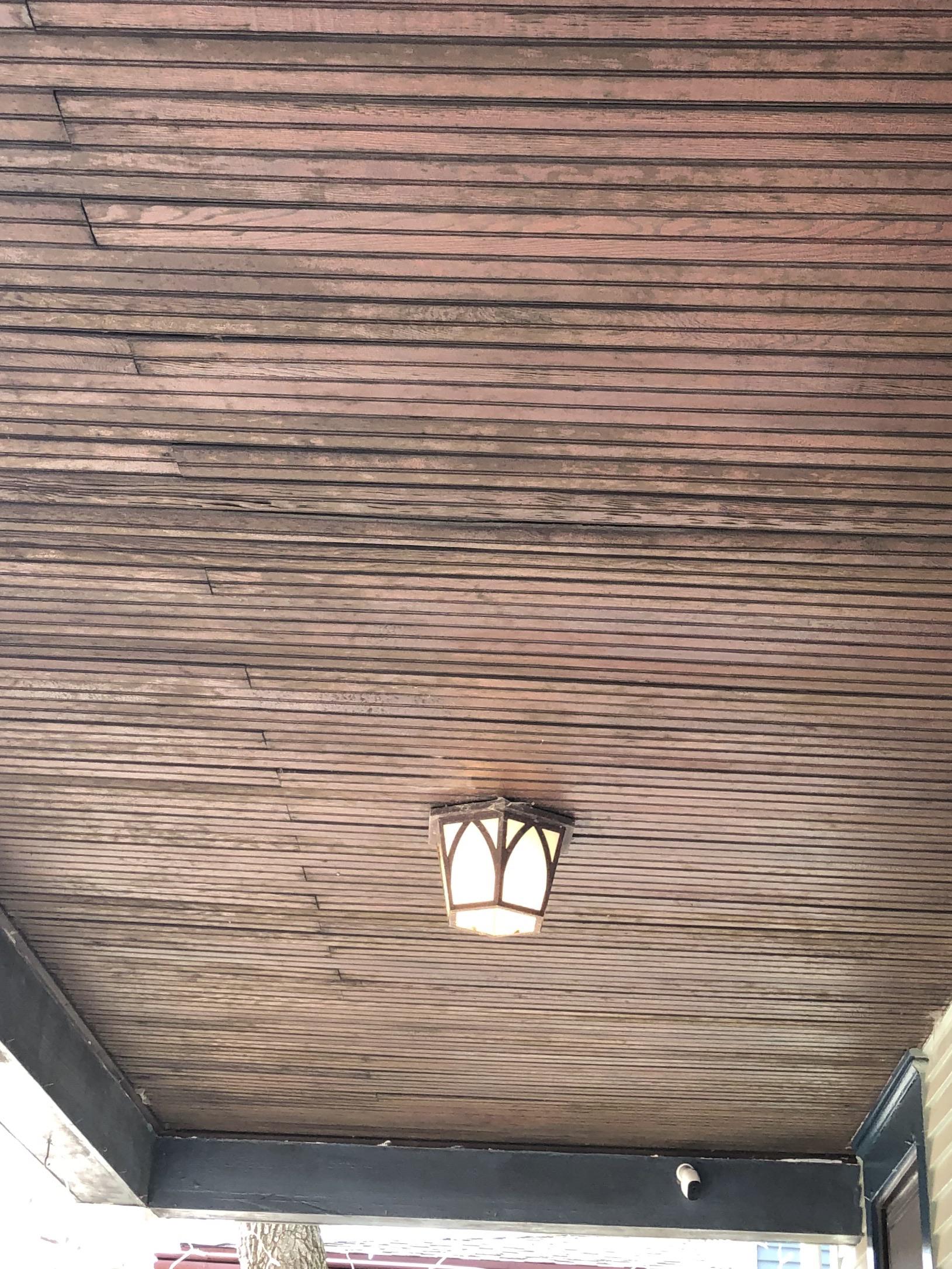 Tips for restaining wood porch ceiling? r/centuryhomes