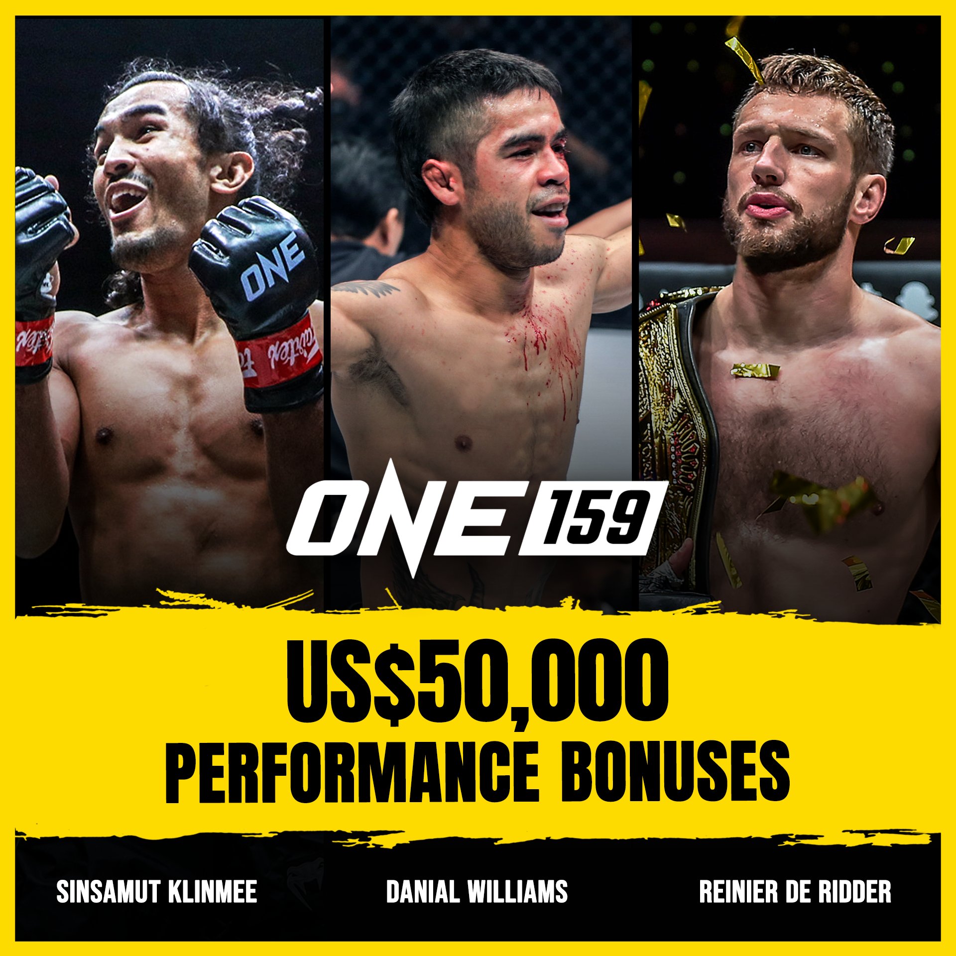 [SPOILER] Performance Bonus Winners For ONE 159 MMA