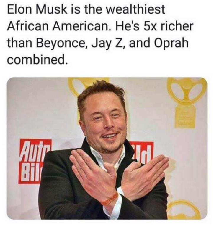 Elon Musk is the wealthiest African American PewdiepieSubmissions