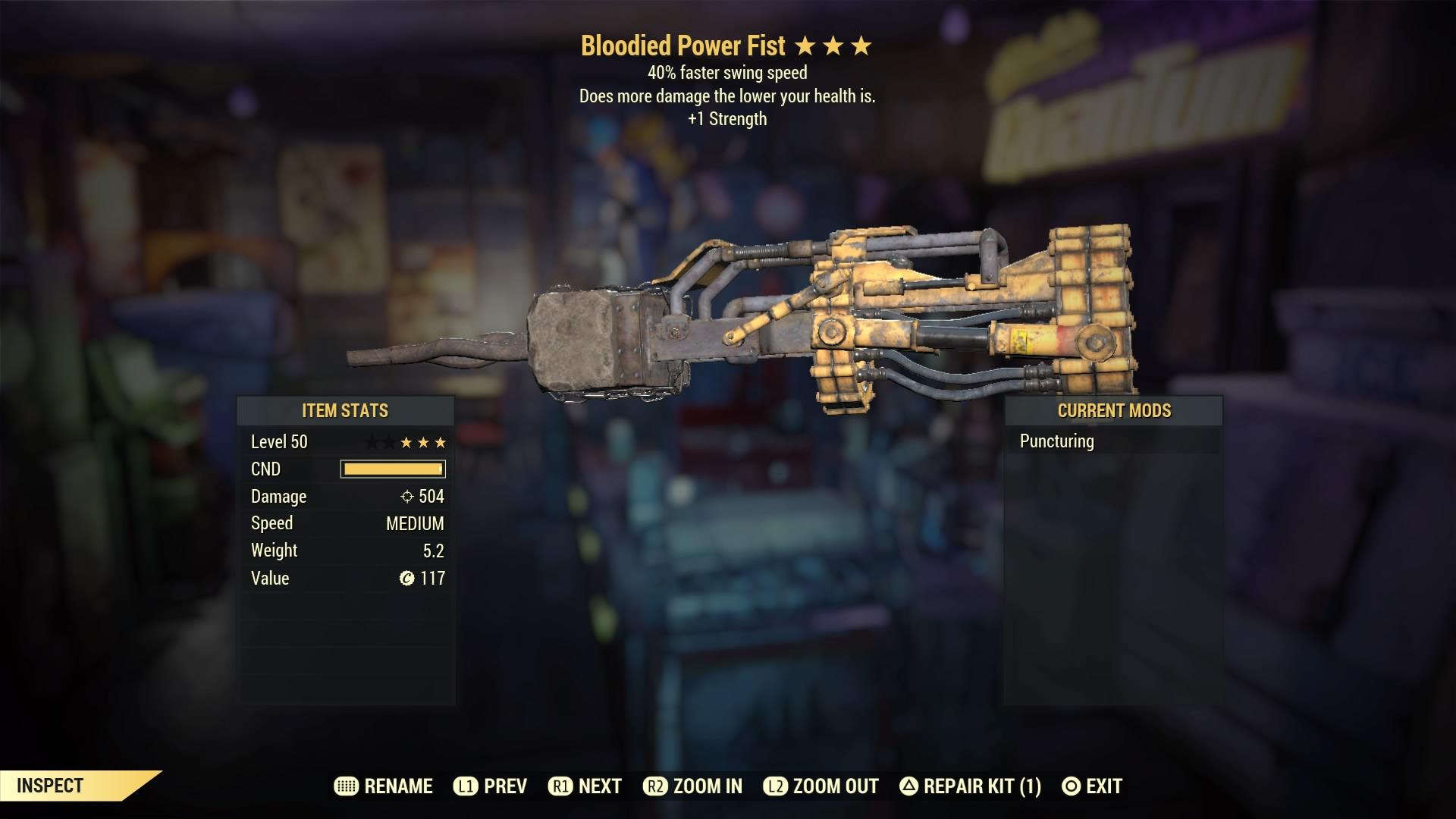 Fallout 76 Power Fist Perk Cards Marked by Magic