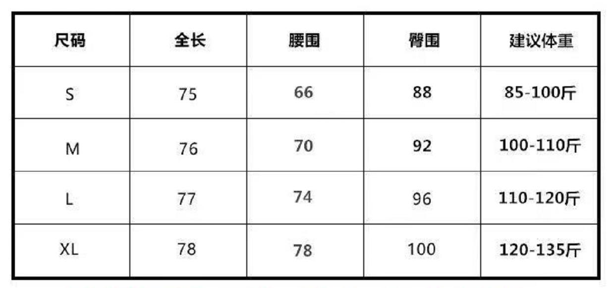 [Chinese > English] Can someone please translate this size chart for me