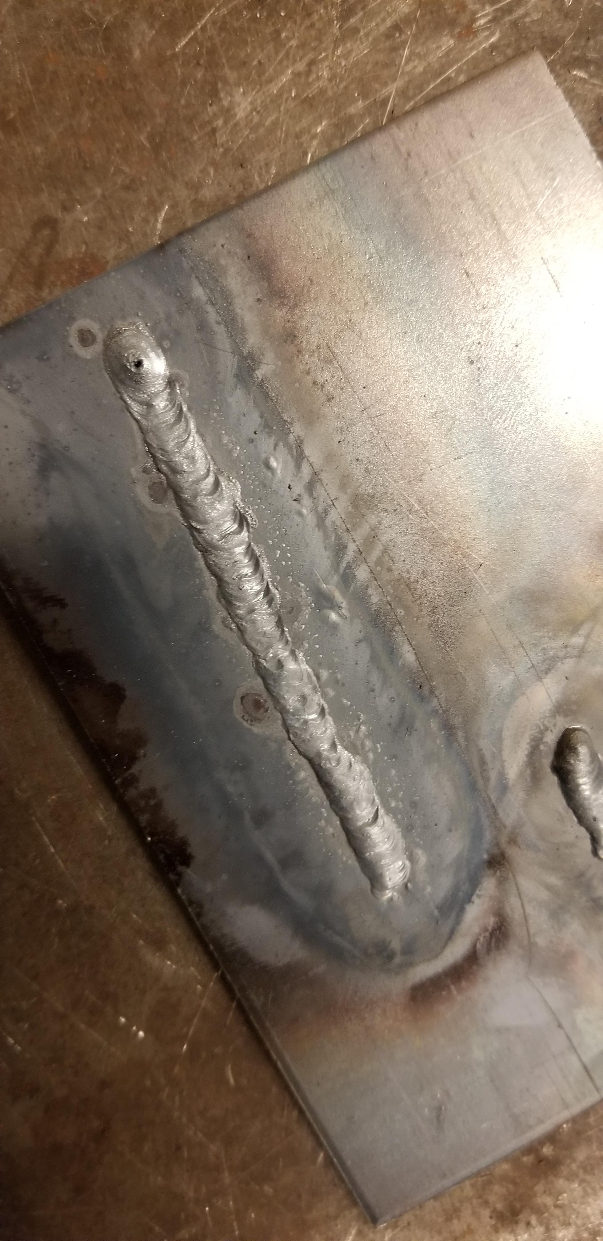3rd week of oxy Acetylene welding in school, 1/16" steel with RG45