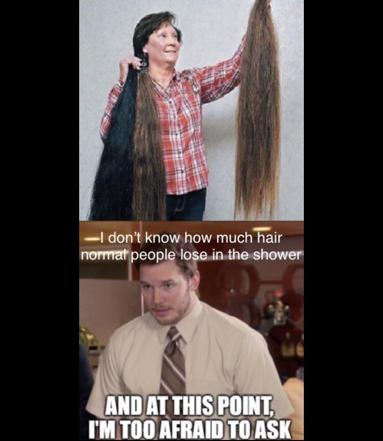 I am once again asking how much hair loss is normal 😭 EDanonymemes