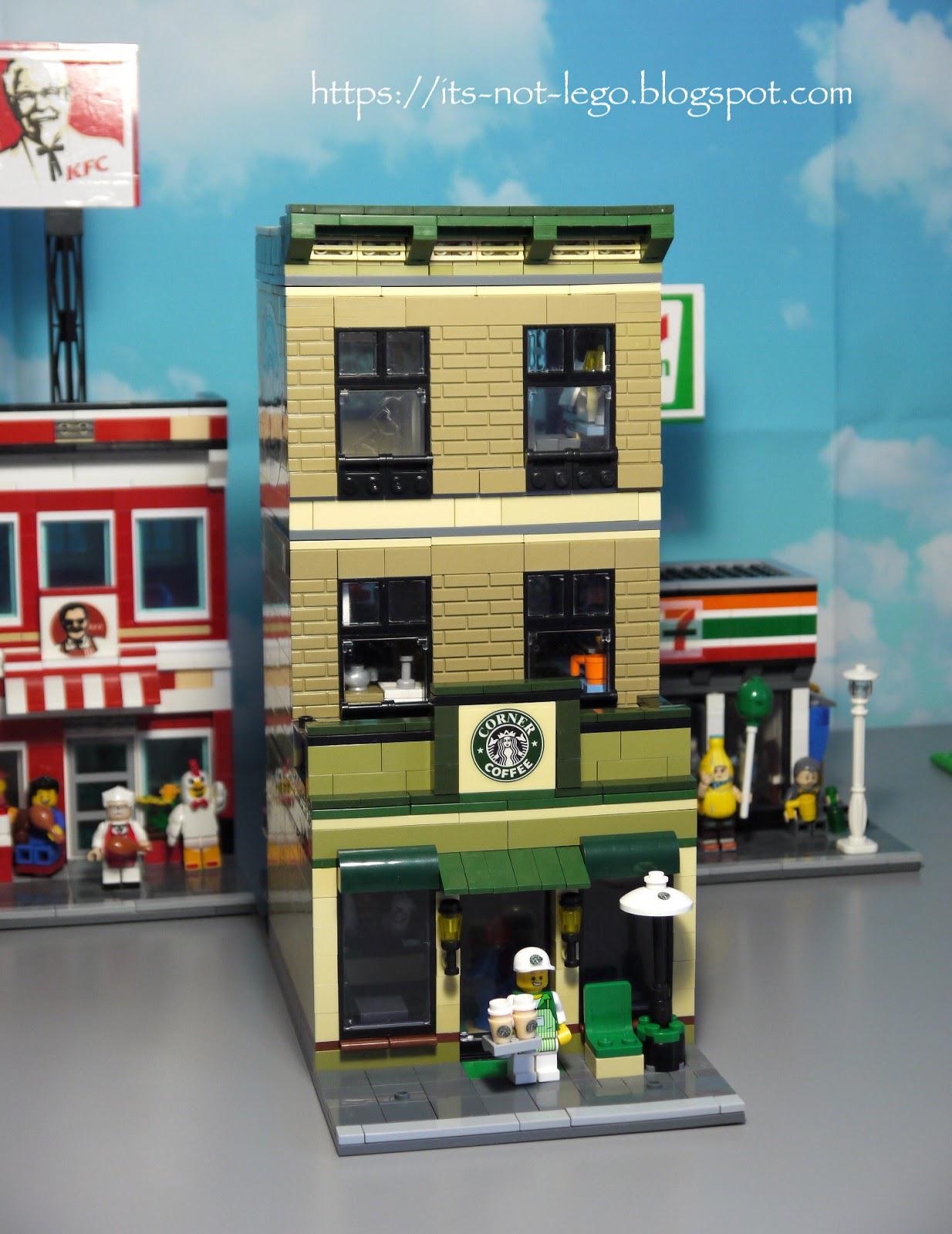 My newest modular building, Starbucks and Peter Parker's apartment. r