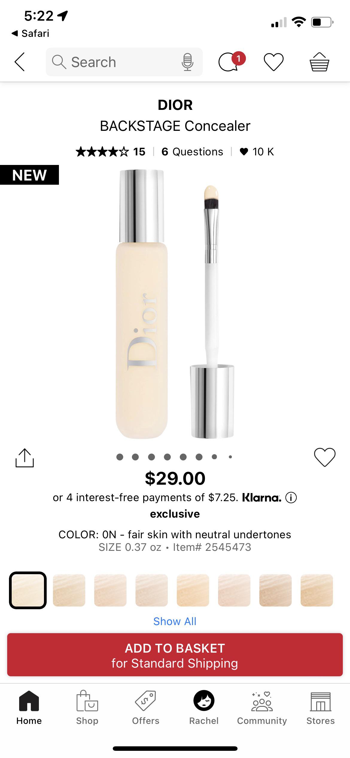 Has anyone tried the new Dior concealer? Any thoughts? r/Sephora