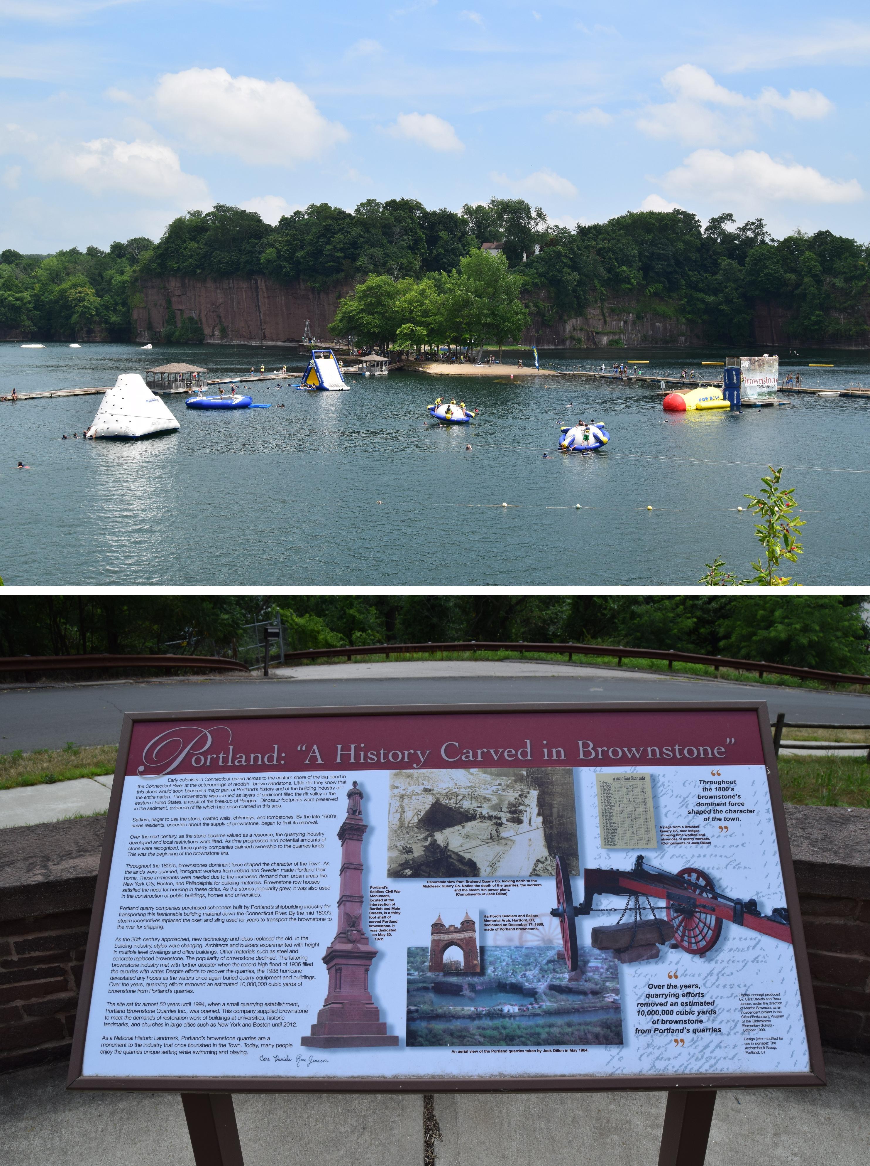 This is the quarry in Connecticut where the Brooklyn brownstone came