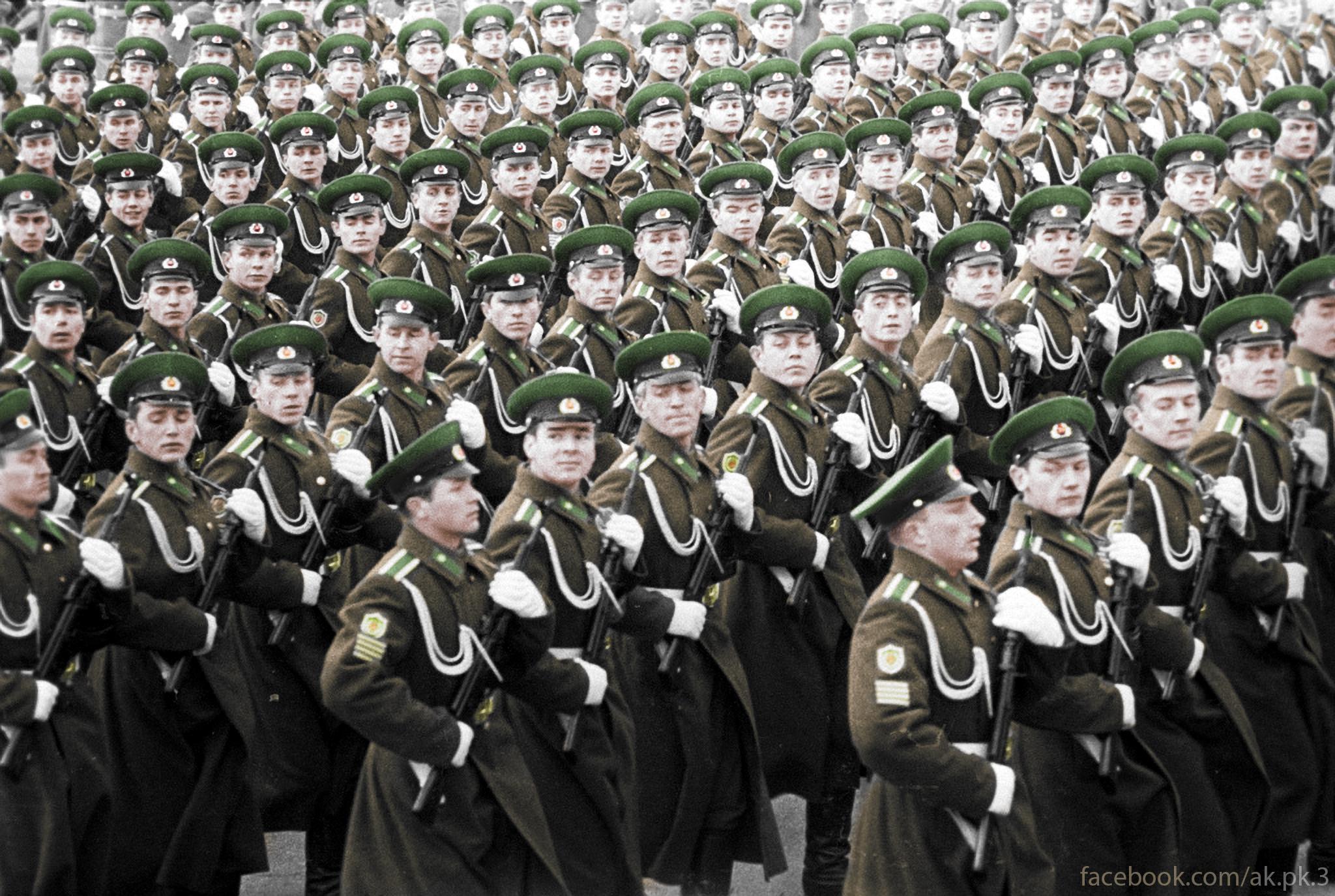 Cadets of the KGB Moscow Higher Frontier Guards Command Academy at the