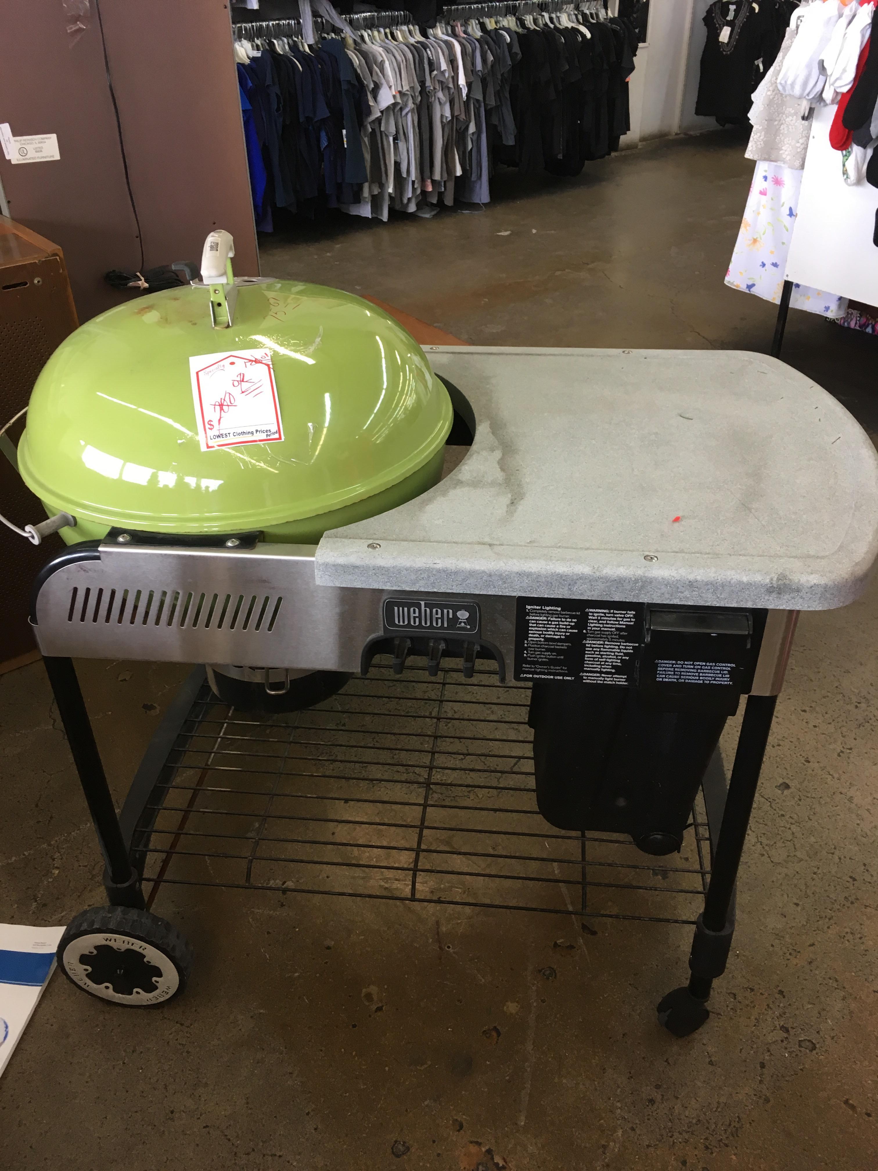 A little nicked up er gas start charcoal grill 75 at Value World