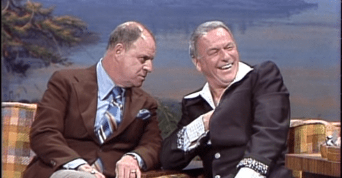 Don Rickles cracking up Frank Sinatra on Johnny Carson, November 12