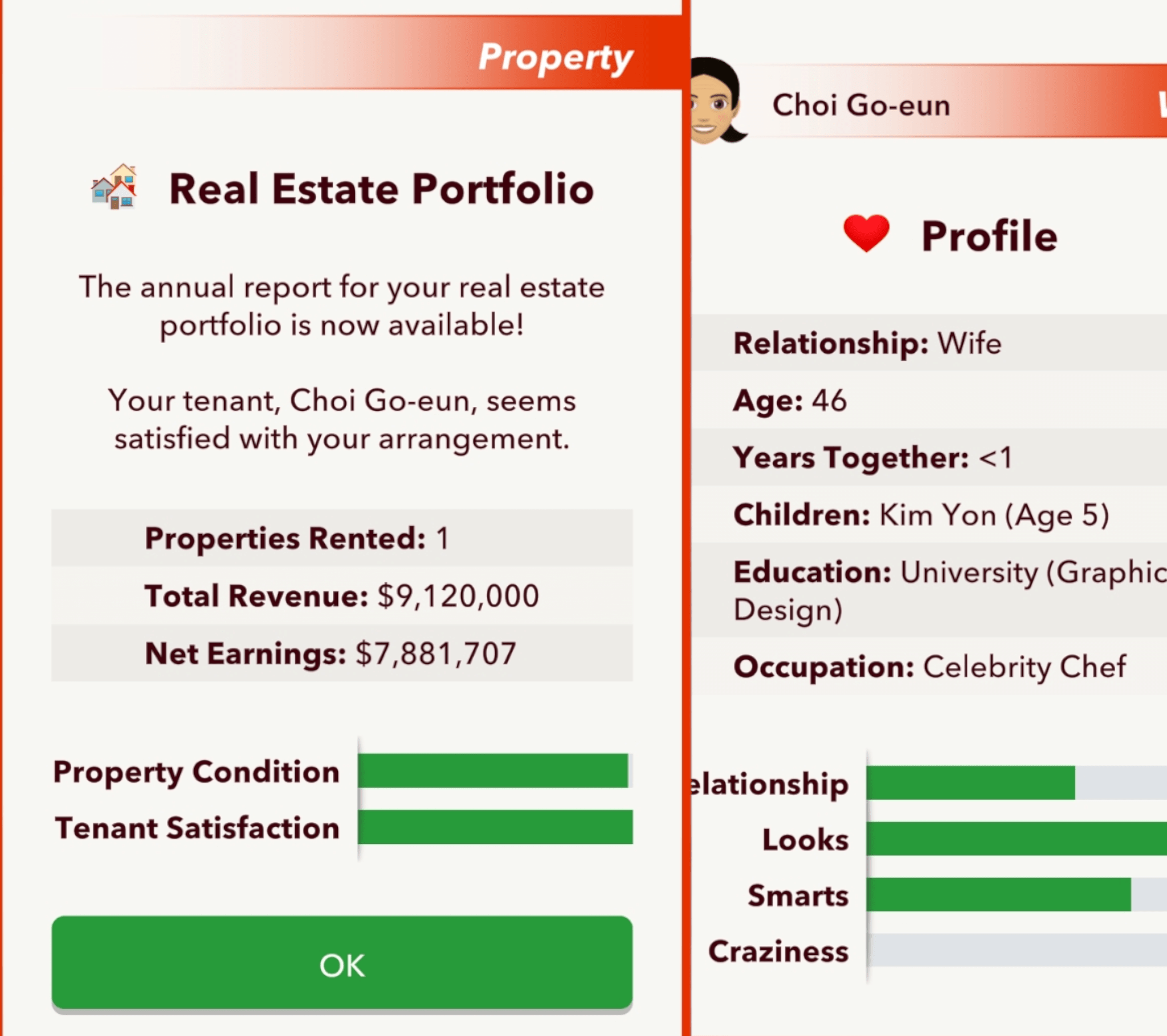 Fun fact If you marry your tenant they still pay rent! r/bitlife