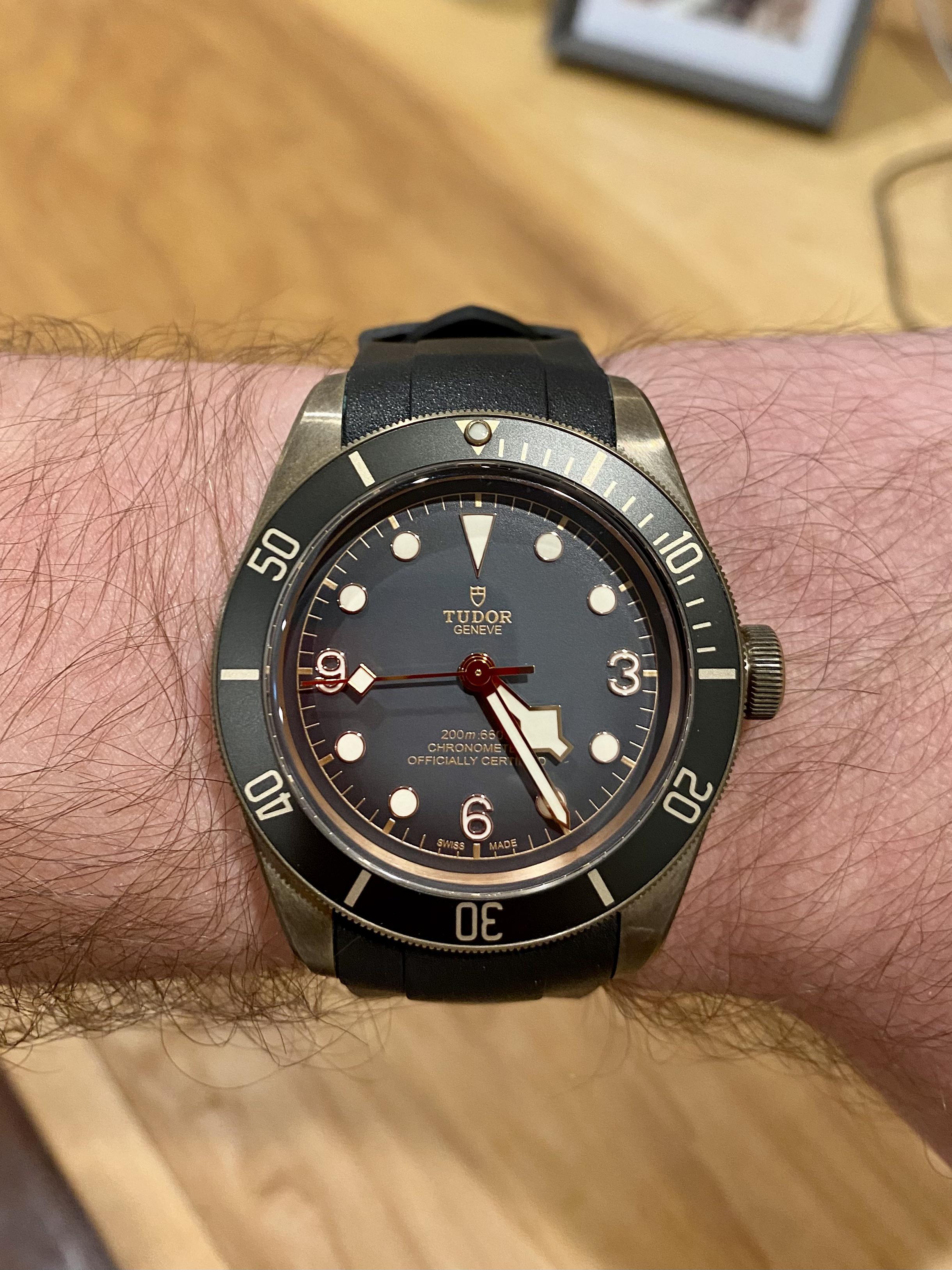 Tudor Black Bay Bronze Rubber Strap Deals