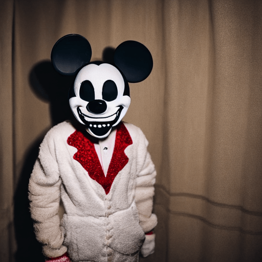 Old Mickey Mouse Costume Creepy